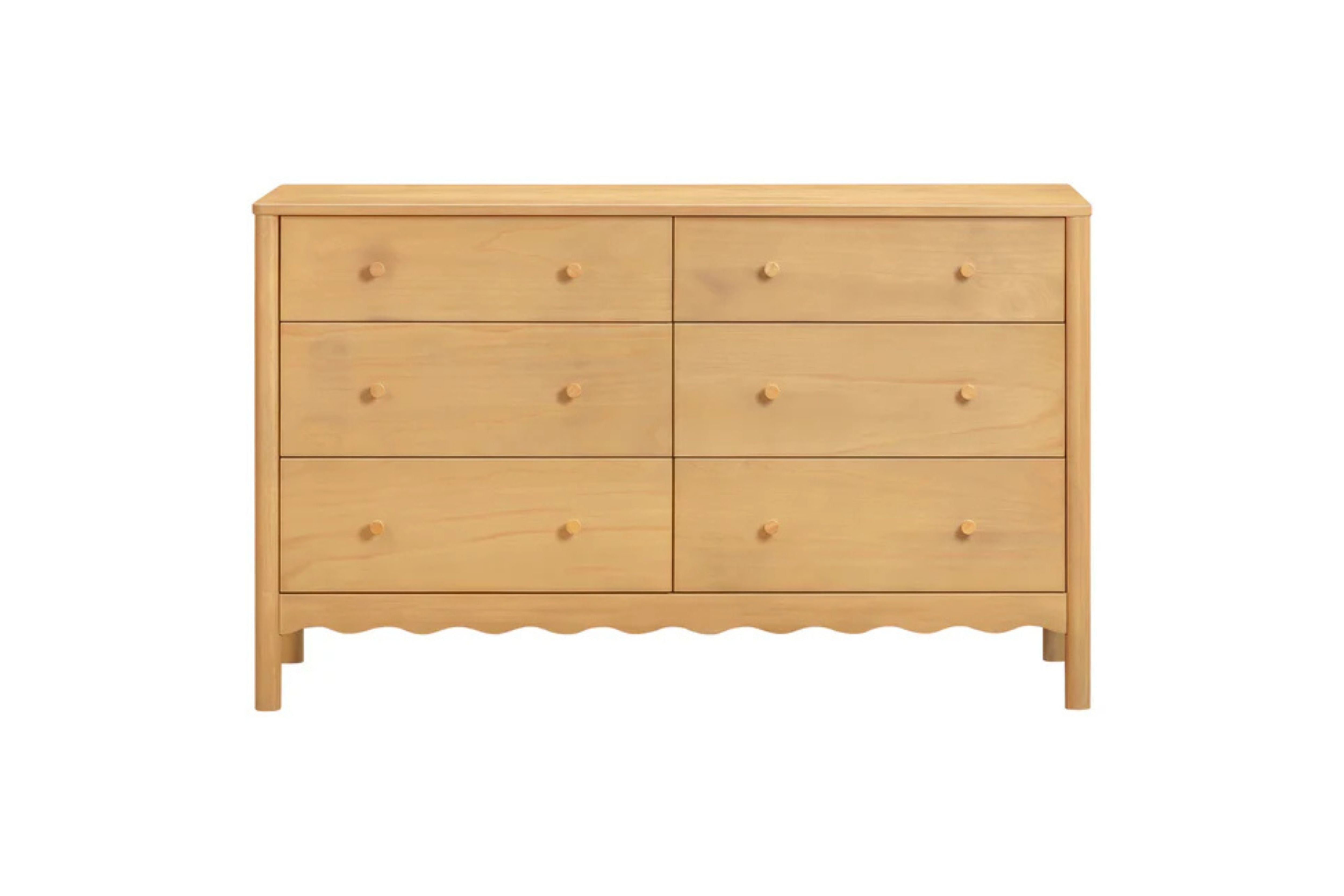 Babyletto Swell 6-Drawer Assembled Dresser 56" #color_honey