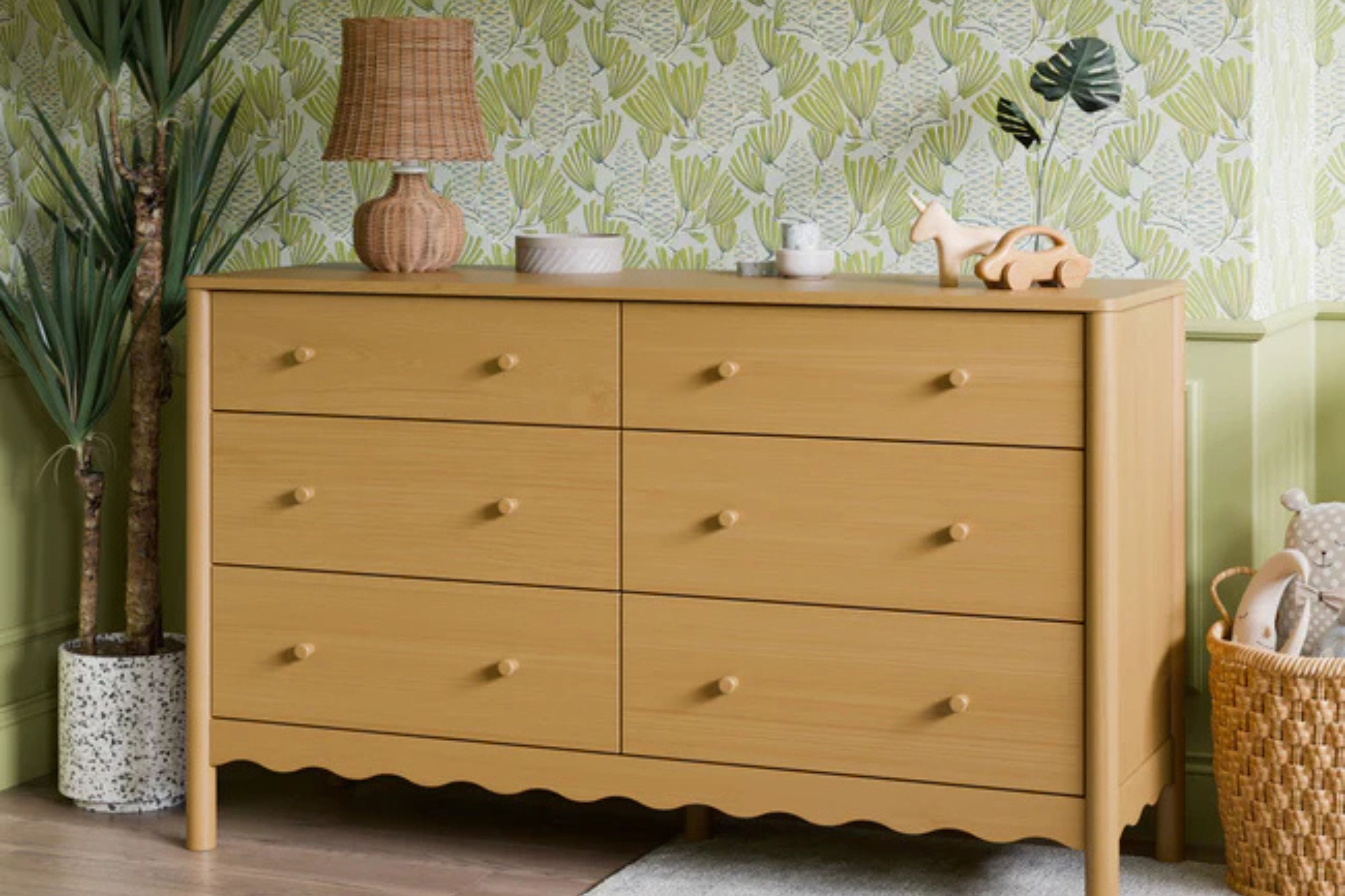 Babyletto Swell 6-Drawer Assembled Dresser #color_honey