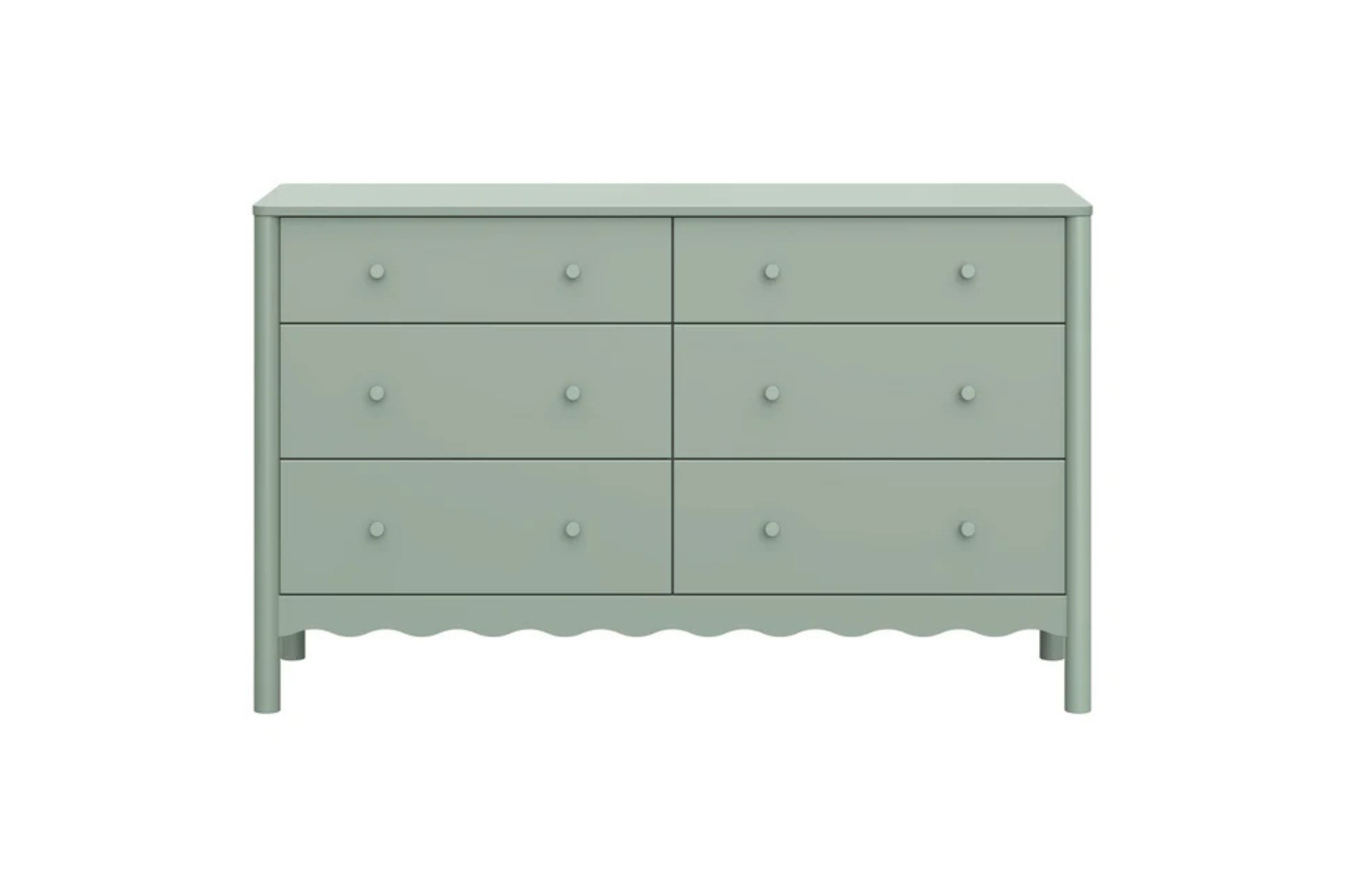 Babyletto Swell 6-Drawer Assembled Dresser #color_light-sage