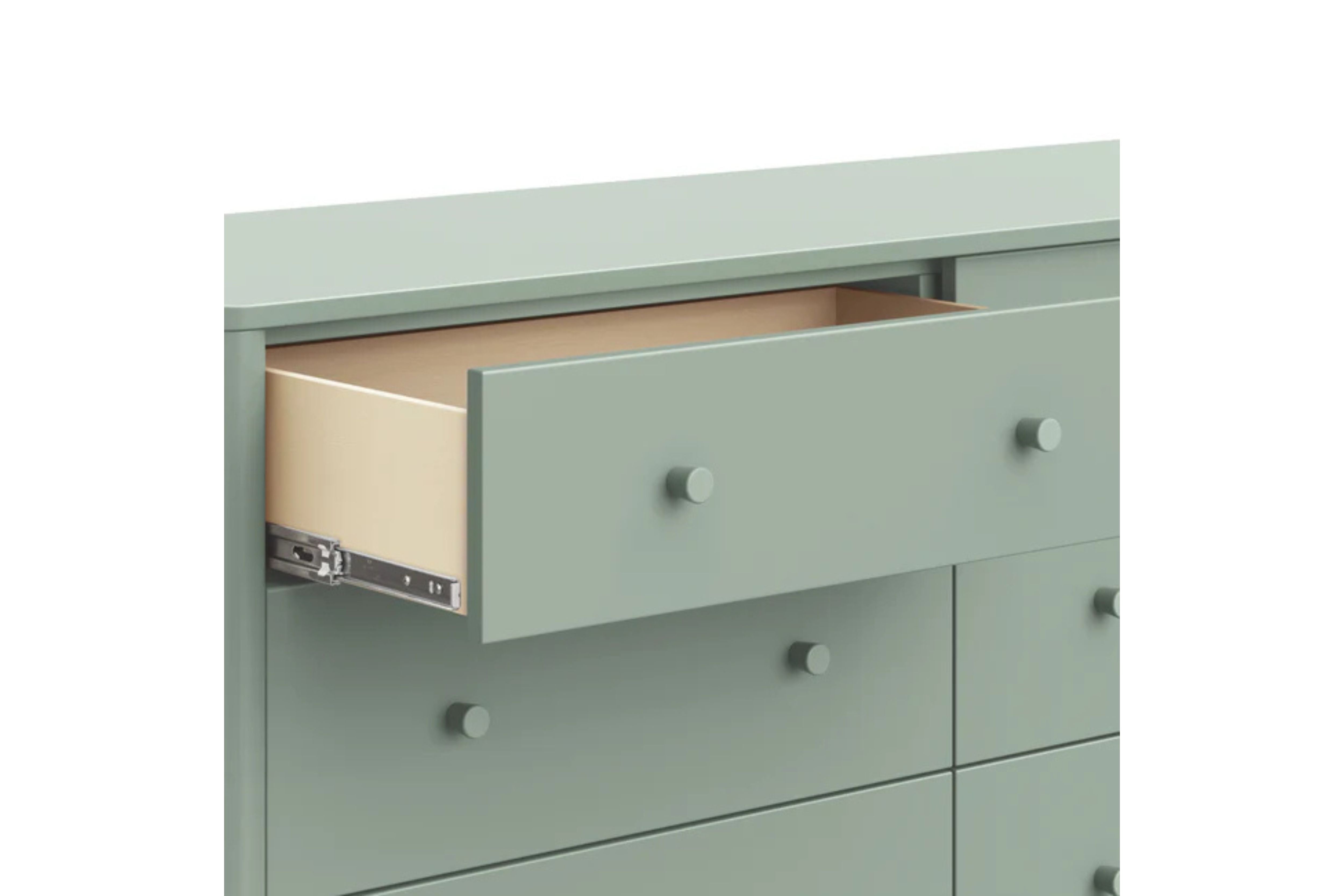 Babyletto Swell 6-Drawer Assembled Dresser #color_light-sage