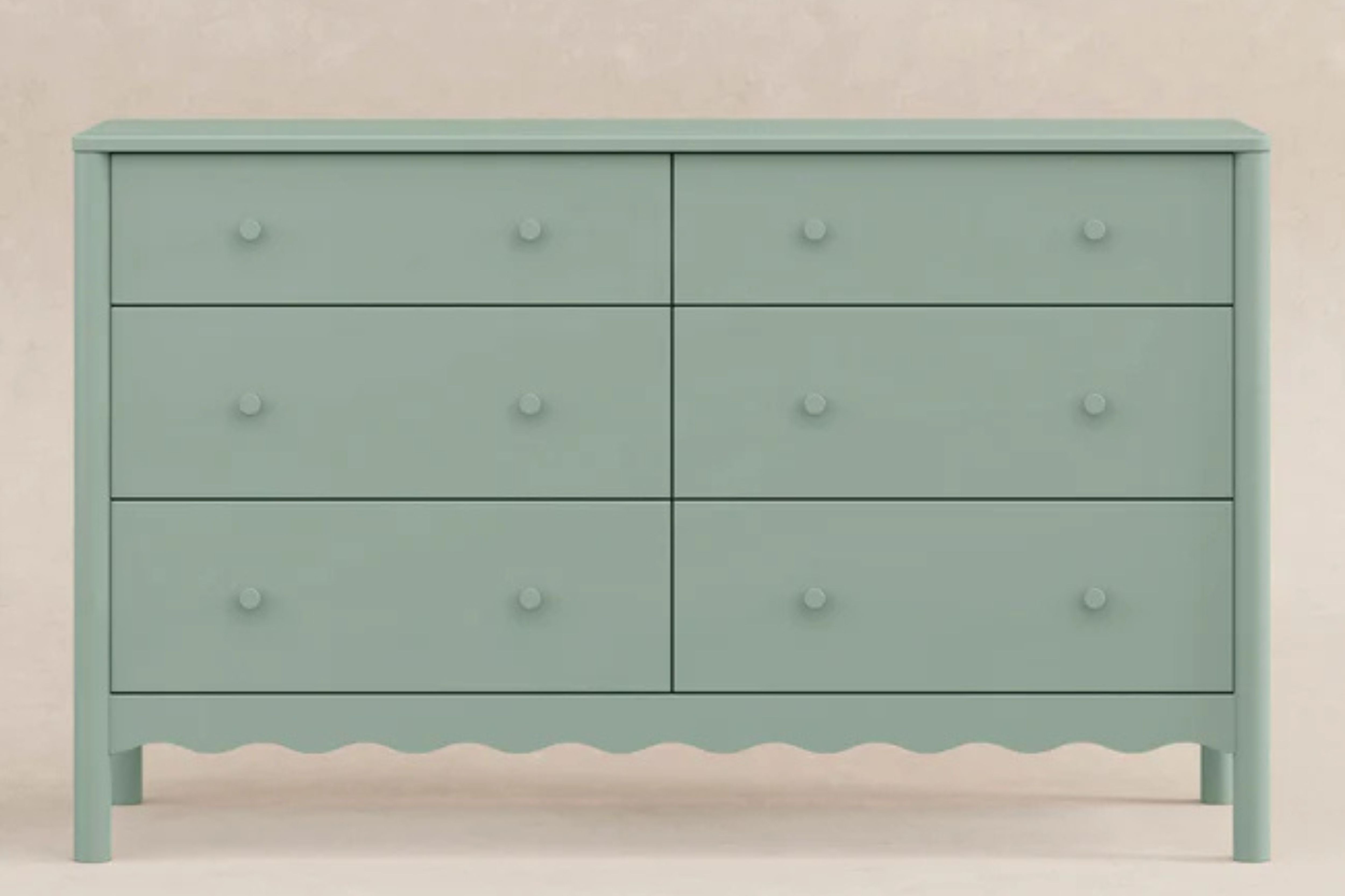 Babyletto Swell 6-Drawer Assembled Dresser #color_light-sage