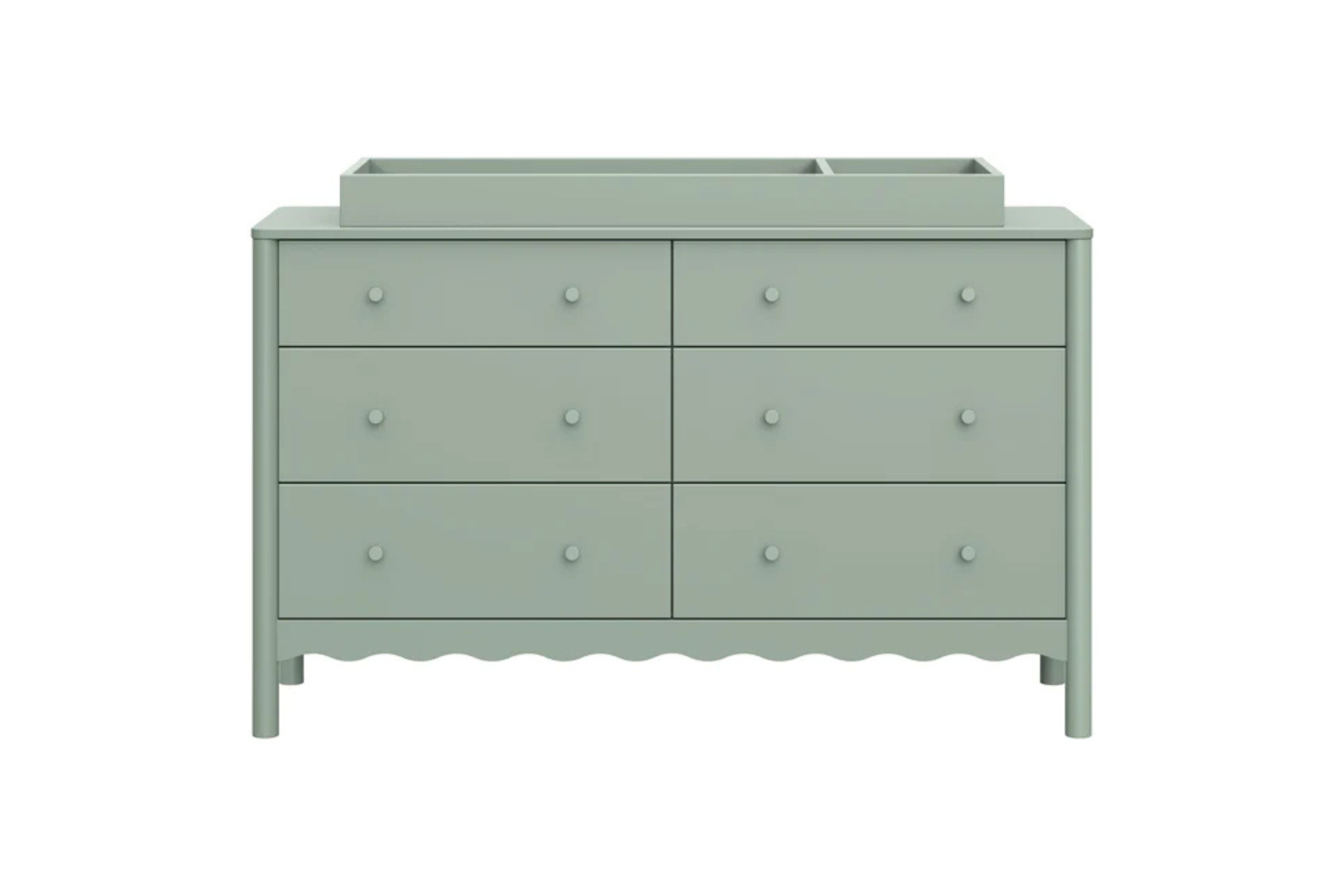 Babyletto Swell 6-Drawer Assembled Dresser #color_light-sage