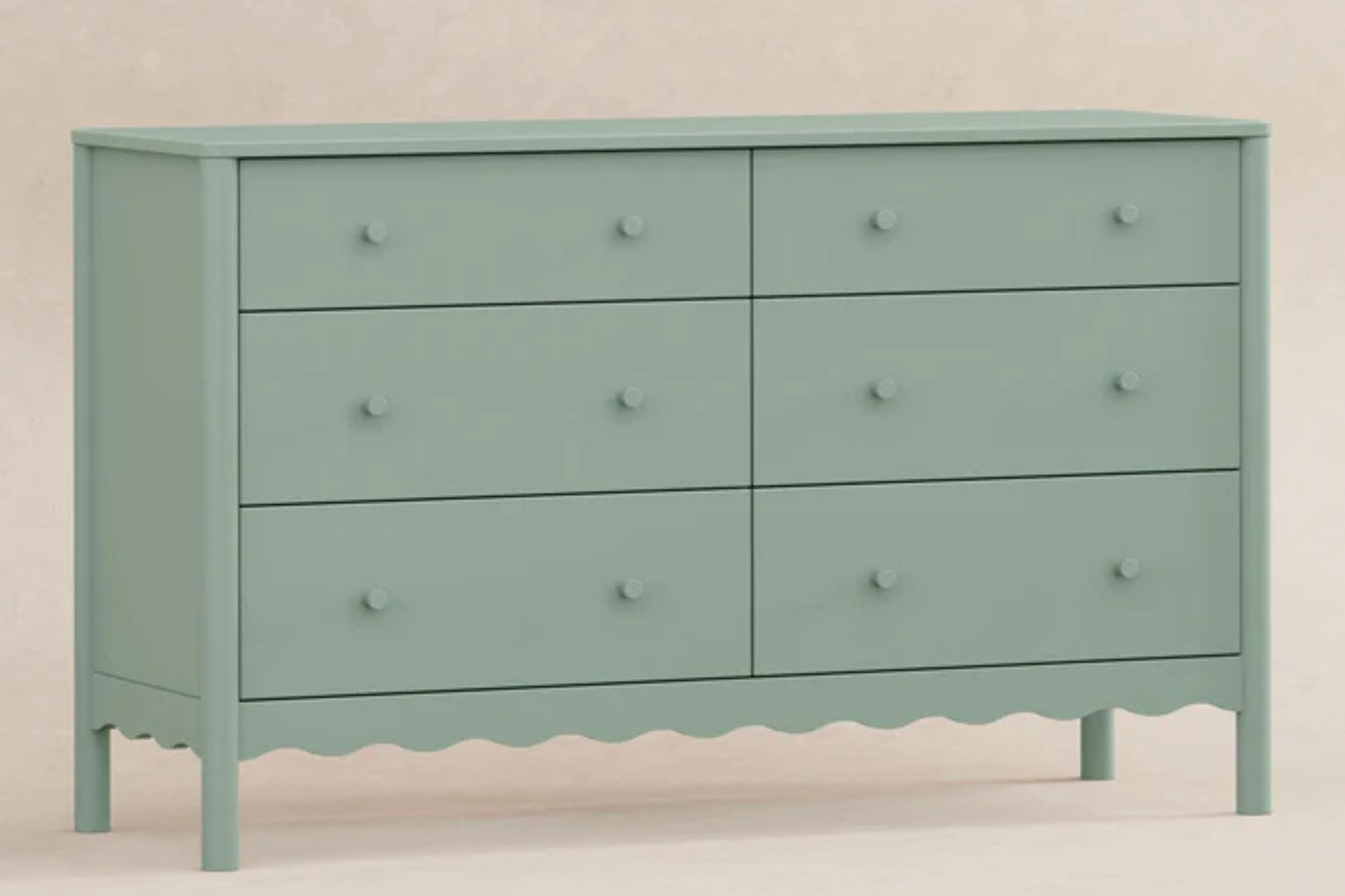 Babyletto Swell 6-Drawer Assembled Dresser #color_light-sage