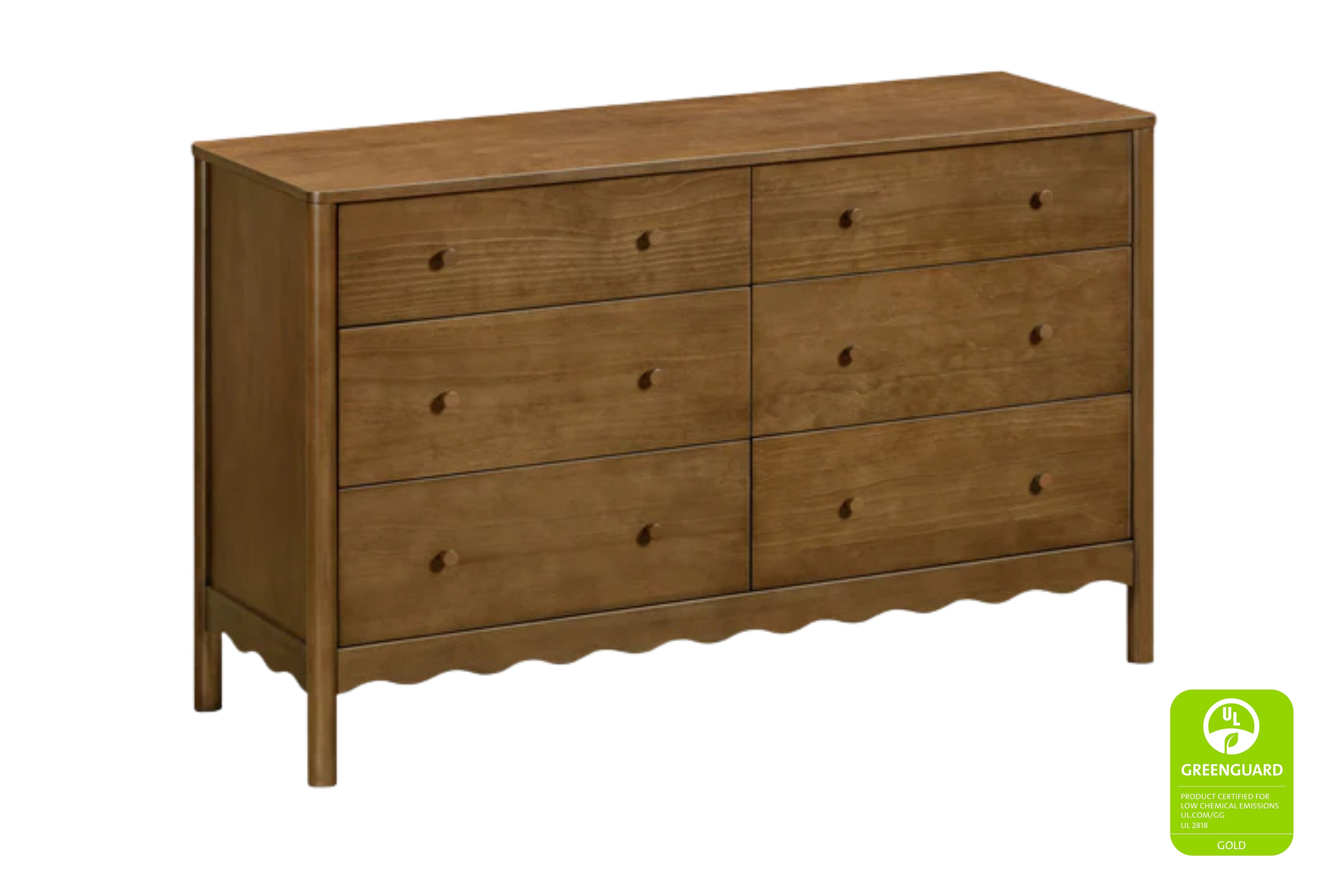 Babyletto Swell 6-Drawer Assembled Dresser #color_walnut