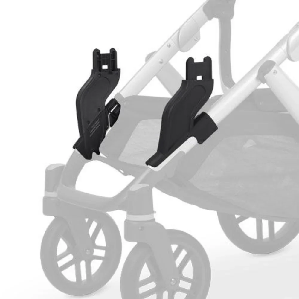 UPPAbaby Vista V2 & 2015+ Lower Adapters attached on the stroller structure
