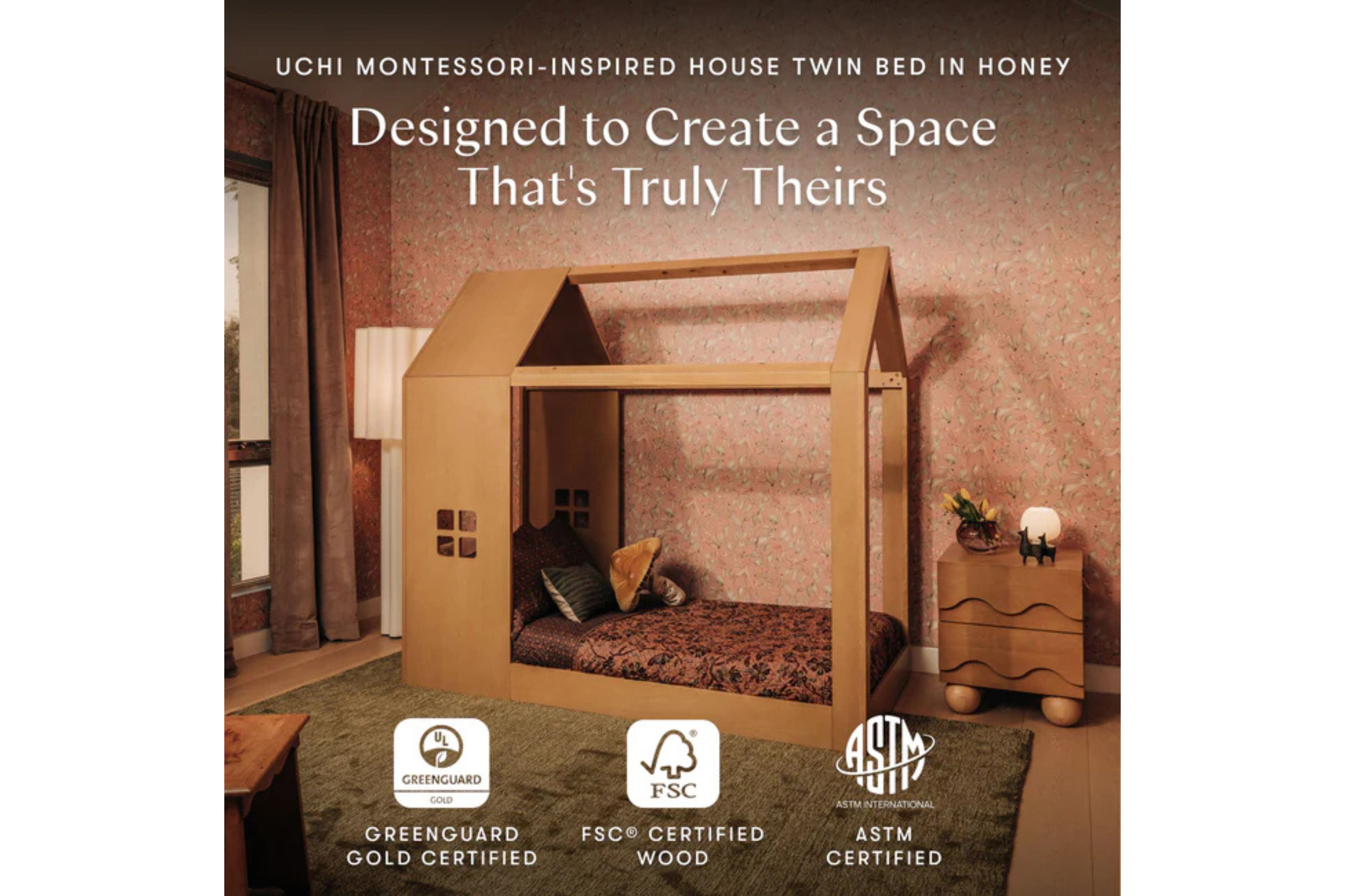 Babyletto Uchi Montessori-Inspired House Twin Bed