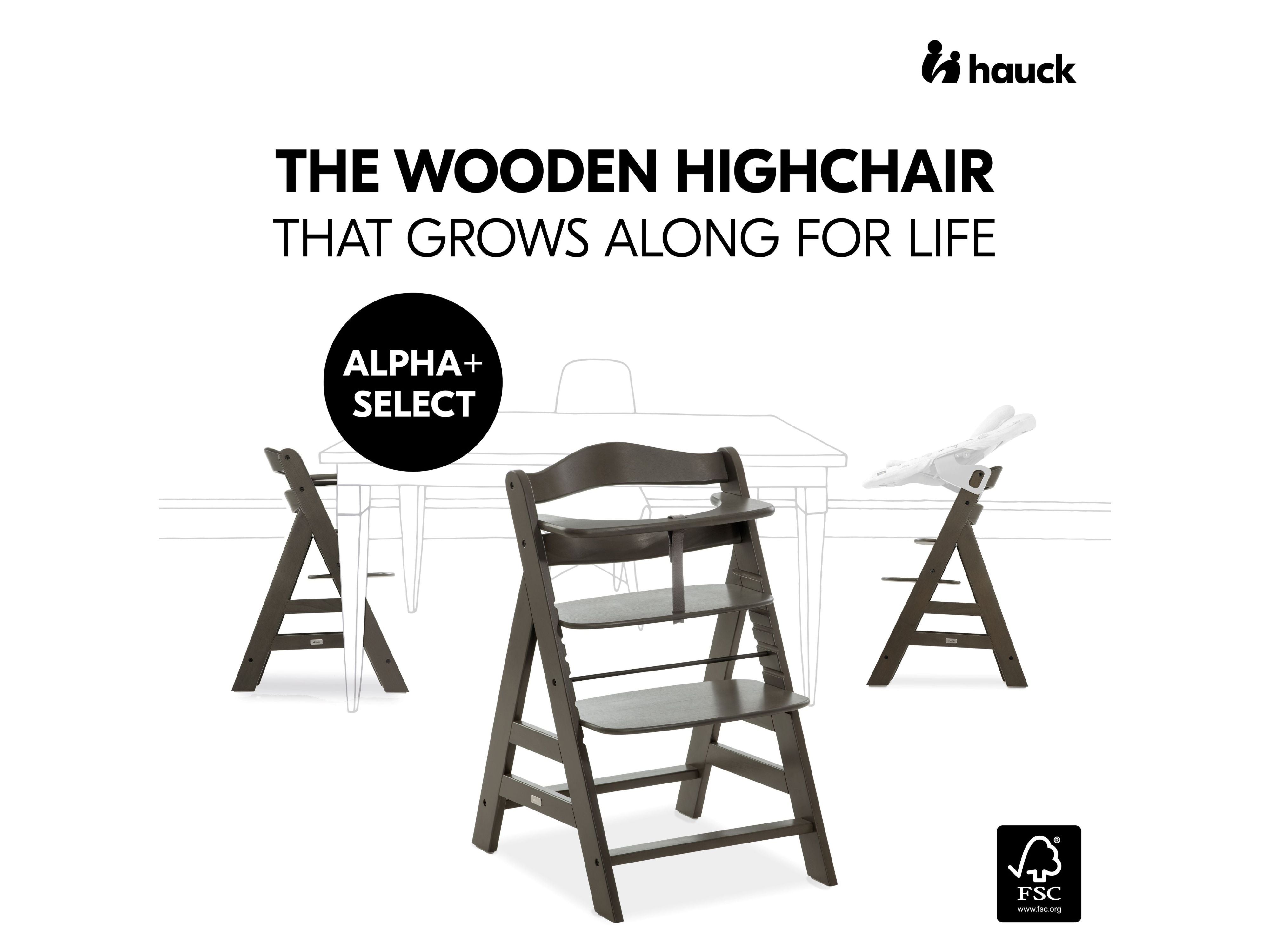 Hauck Alpha+ Wooden High Chair