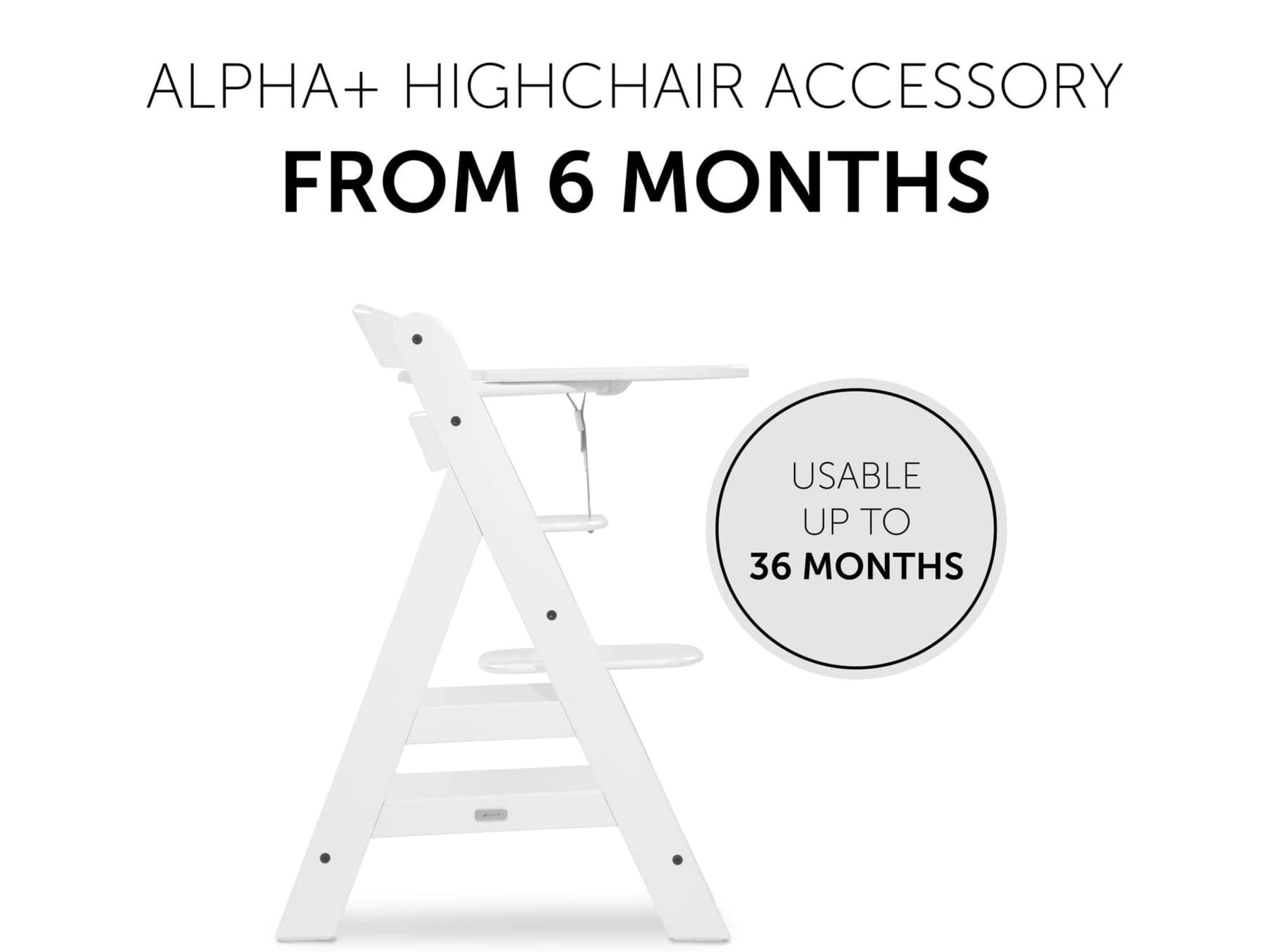 Hauck Alpha+ Deluxe: High Chair + Tray – Hatchery Cribs Singapore