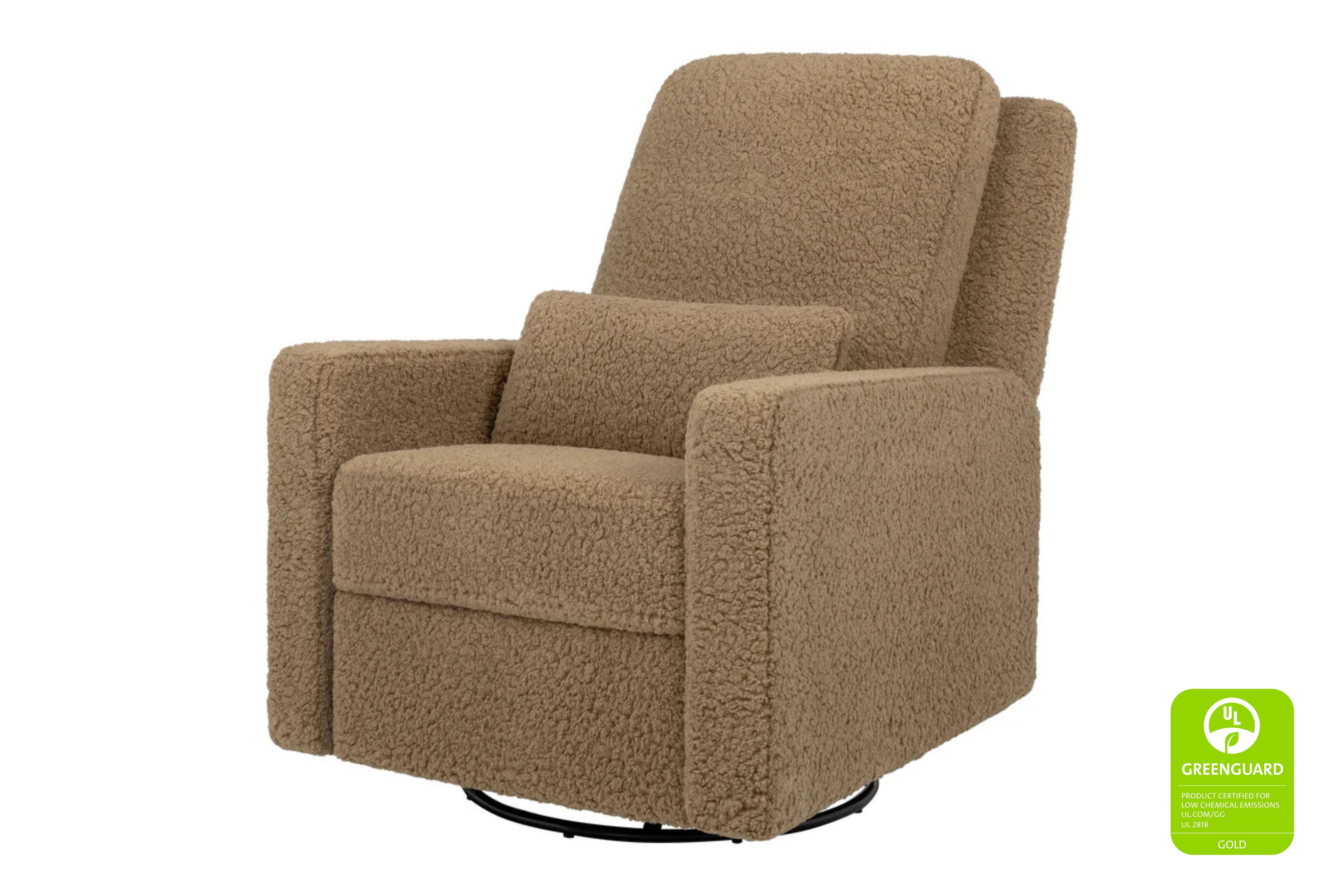 Sigi recliner and swivel glider in cortado shearling #color_cortado-shearling