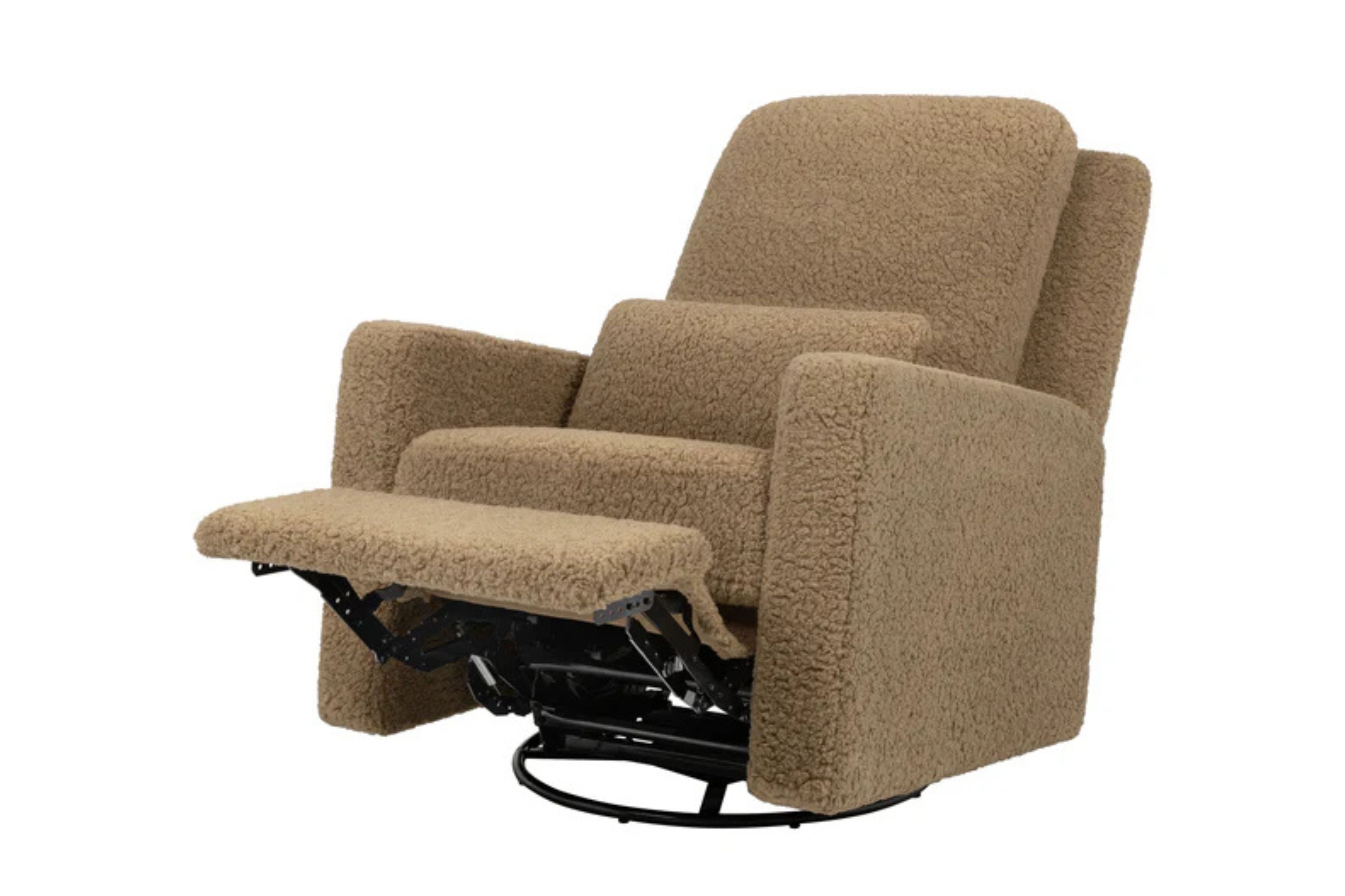 Sigi recliner and swivel glider in cortado shearling #color_cortado-shearling