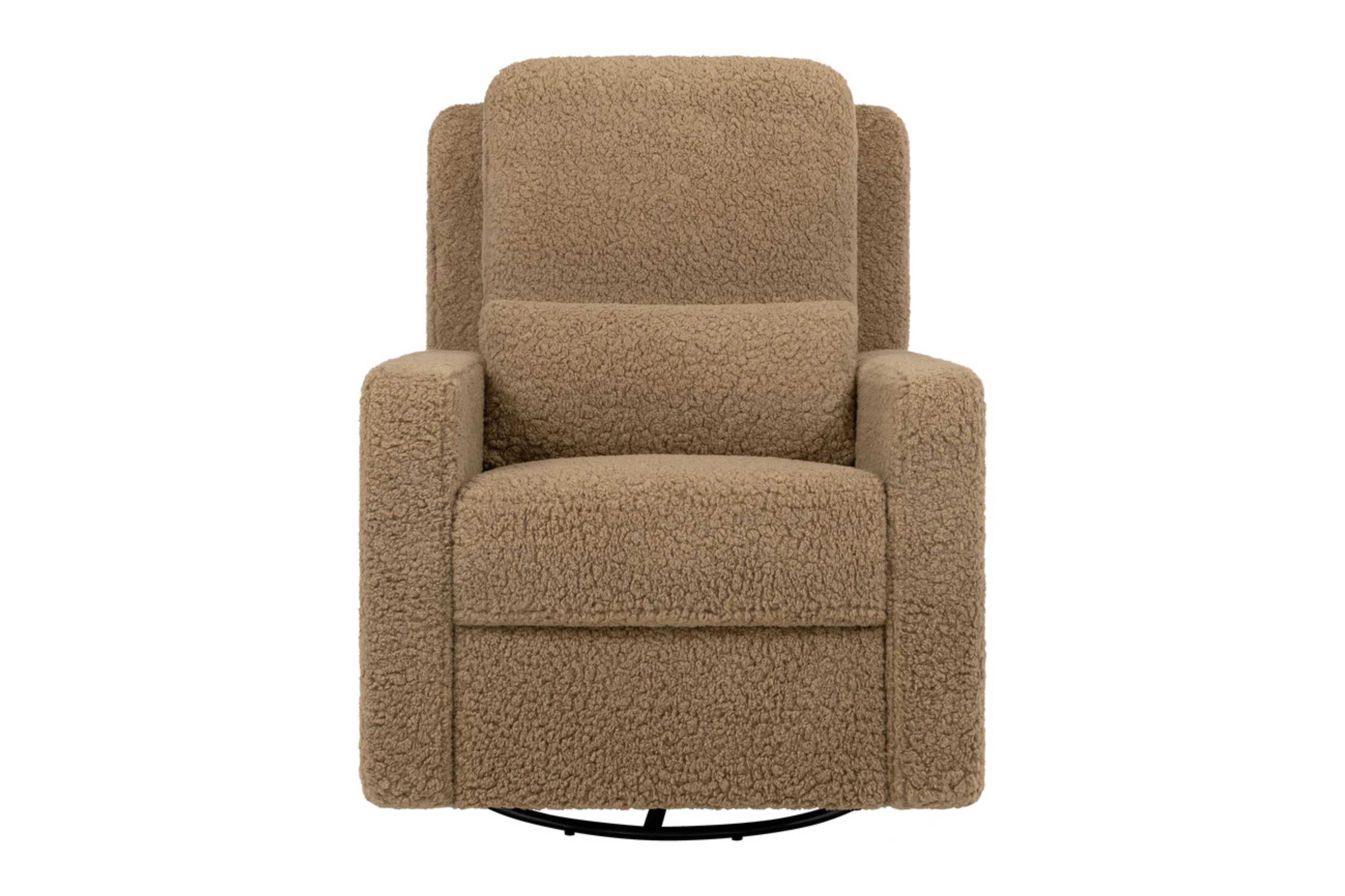 Sigi recliner and swivel glider in cortado shearling #color_cortado-shearling