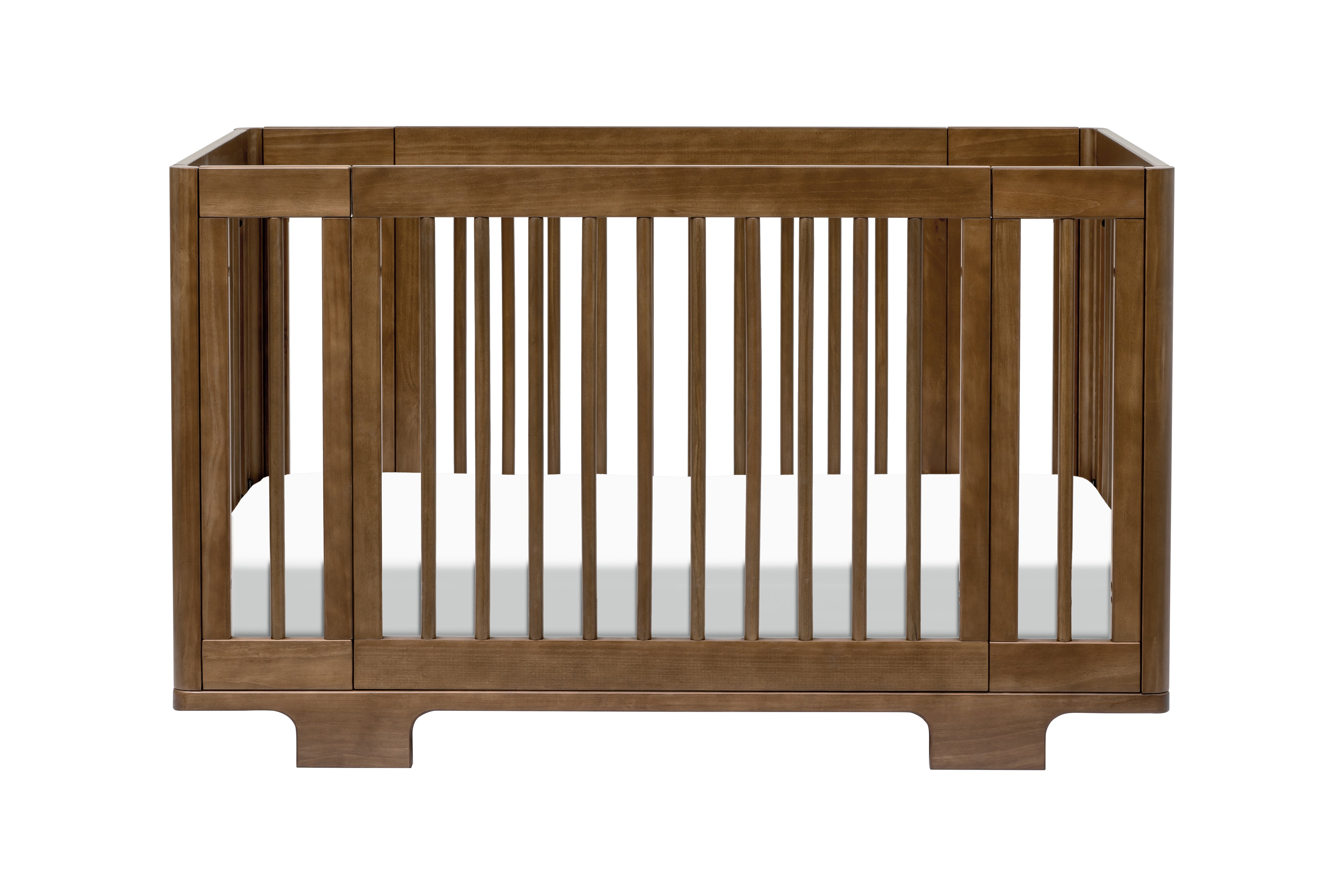 Babyletto Yuzu 8-in-1 Convertible Crib Walnut#color_walnut