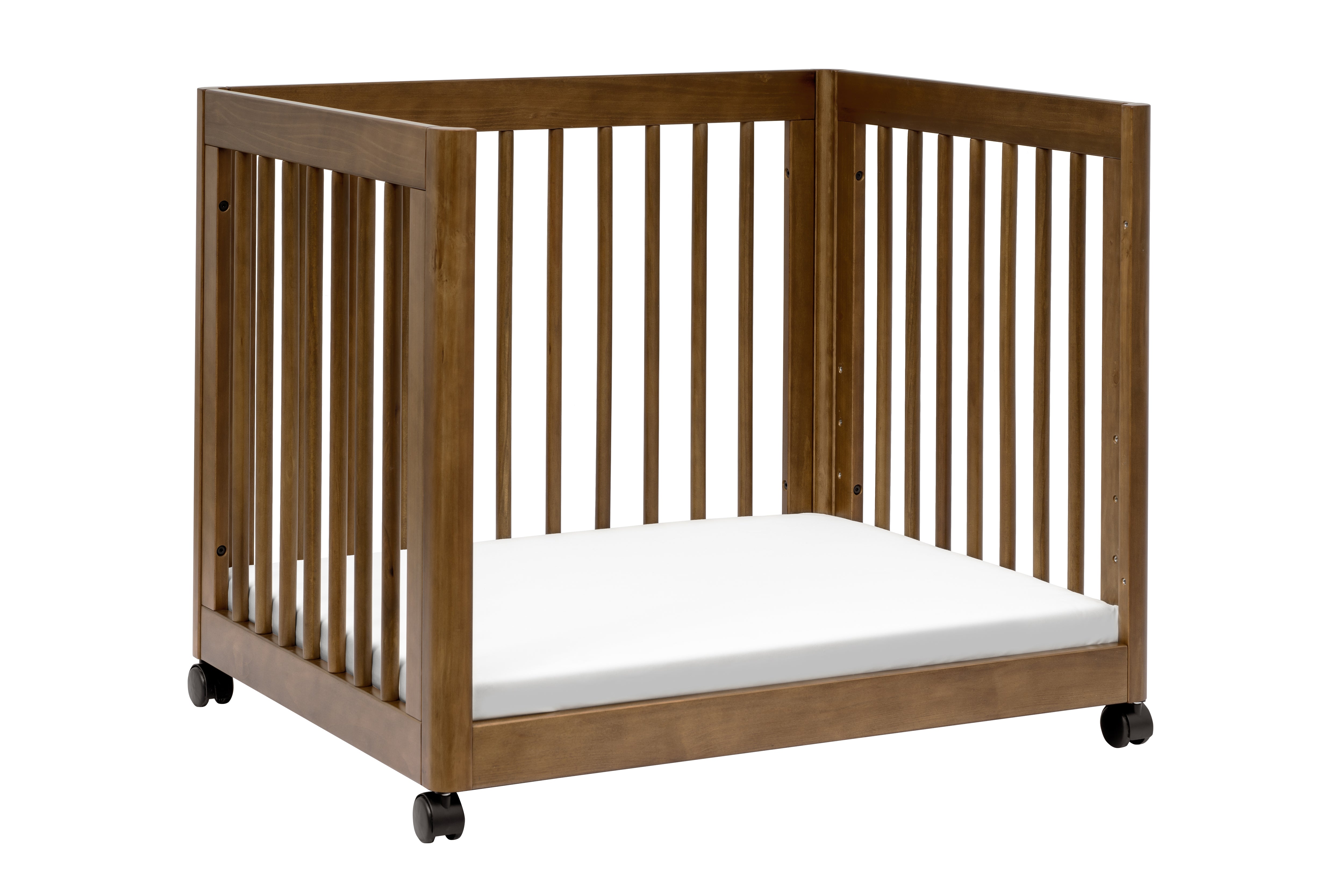 Babyletto Yuzu 8-in-1 Convertible Crib Walnut#color_walnut