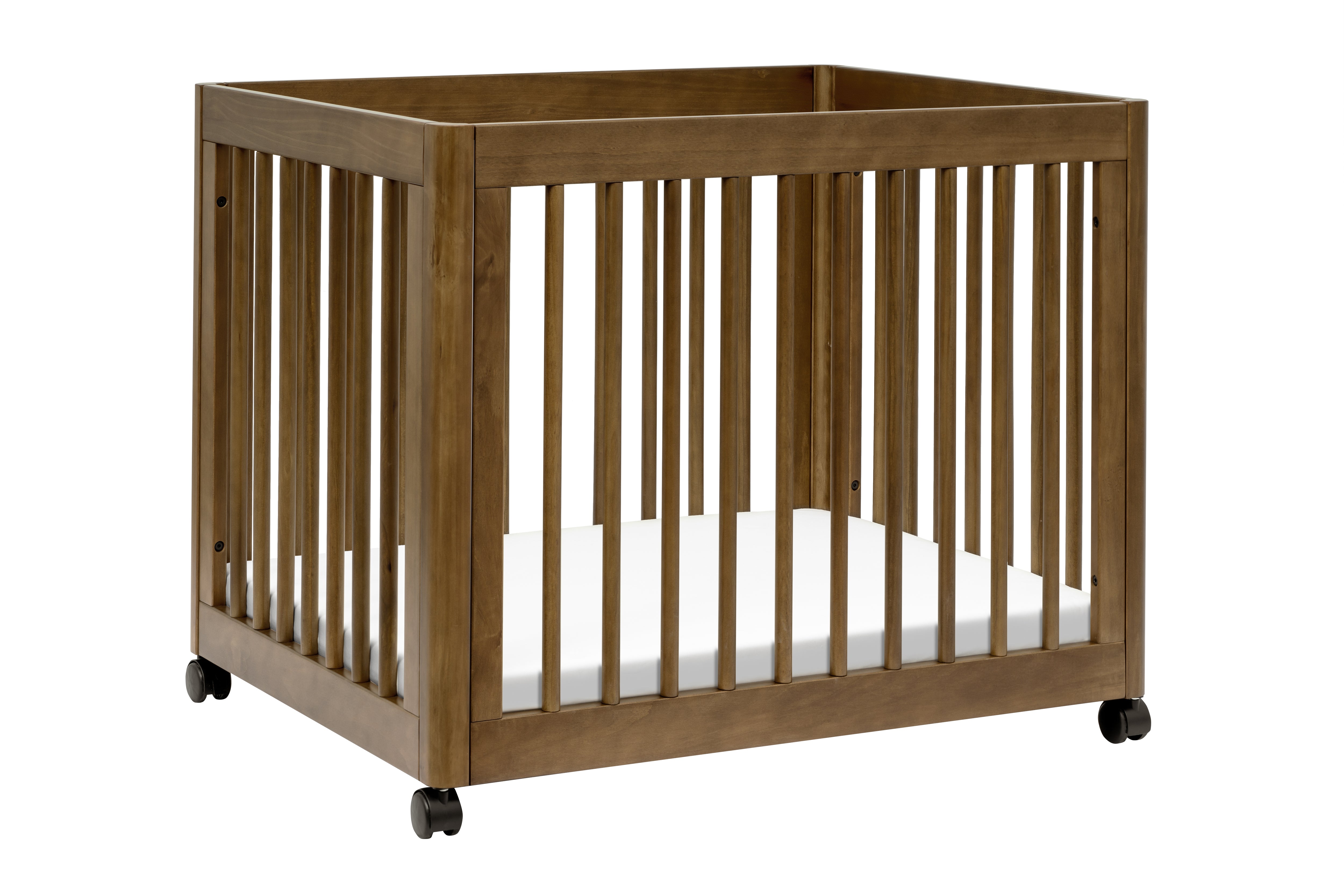 Babyletto Yuzu 8-in-1 Convertible Crib Walnut#color_walnut