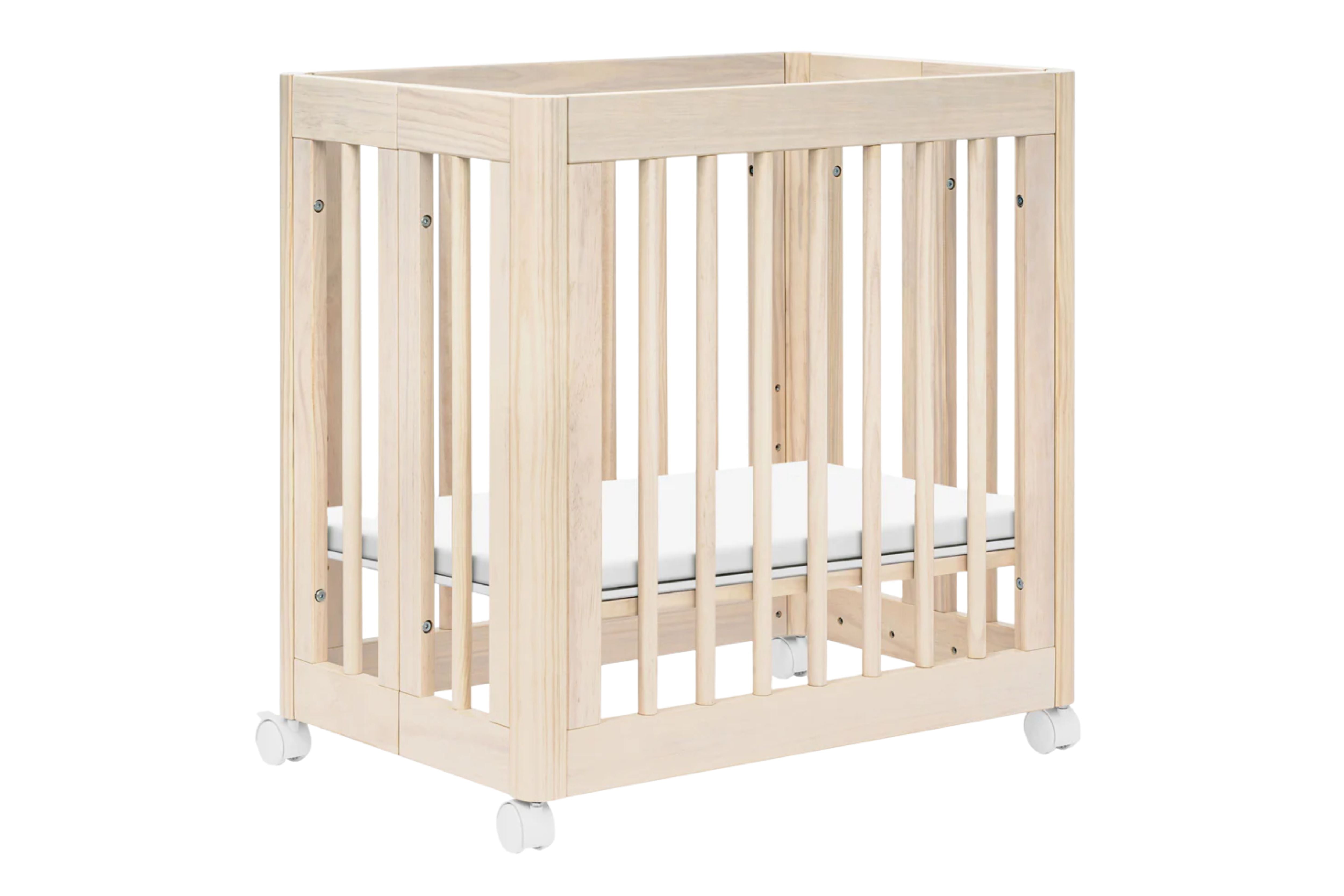 Babyletto Yuzu 8-in-1 Convertible Crib White And Natural#color_washed