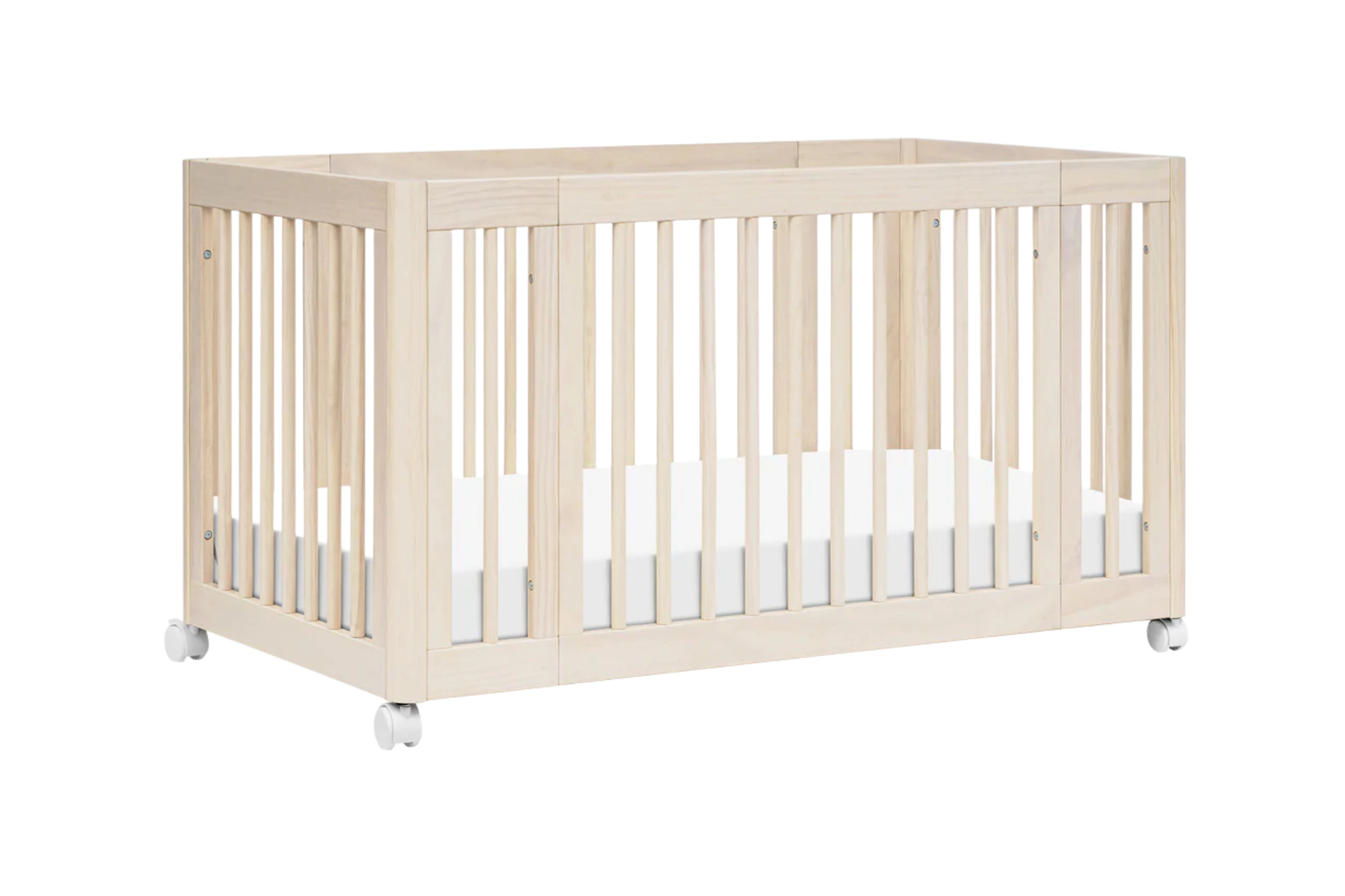 Babyletto Yuzu 8-in-1 Convertible Crib White And Natural#color_washed