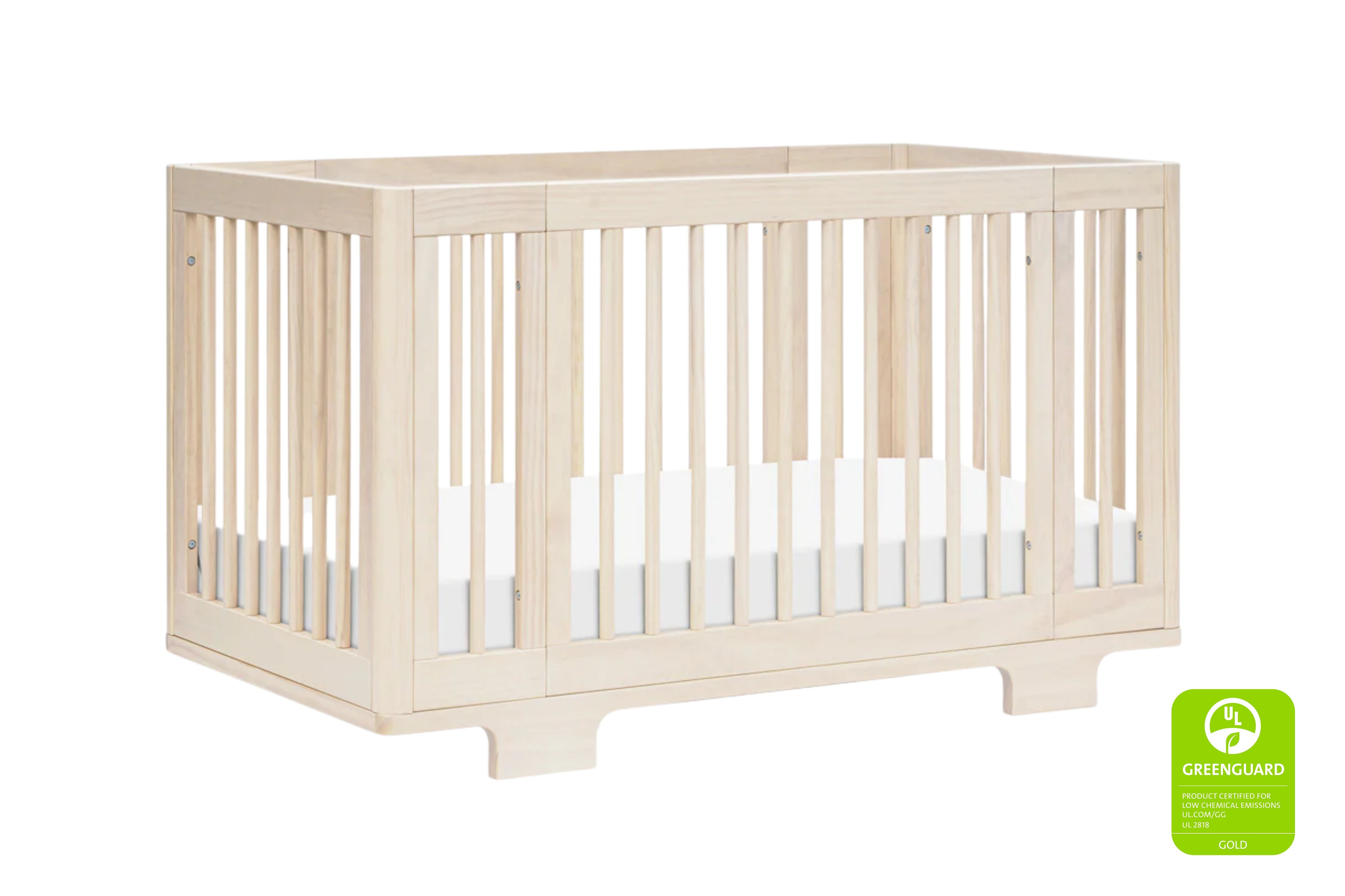 Babyletto Yuzu 8-in-1 Convertible Crib White And Natural#color_washed