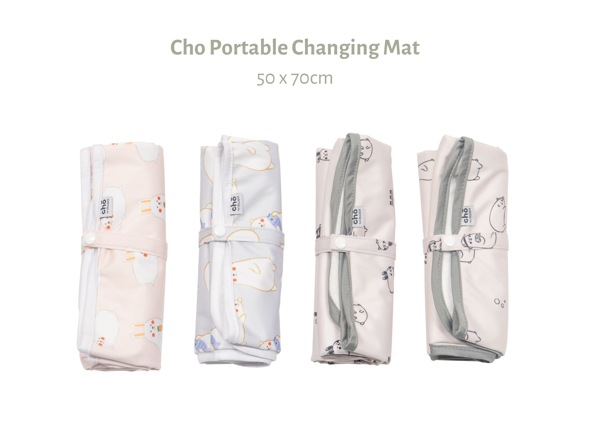 cho portable changing mat set of 4