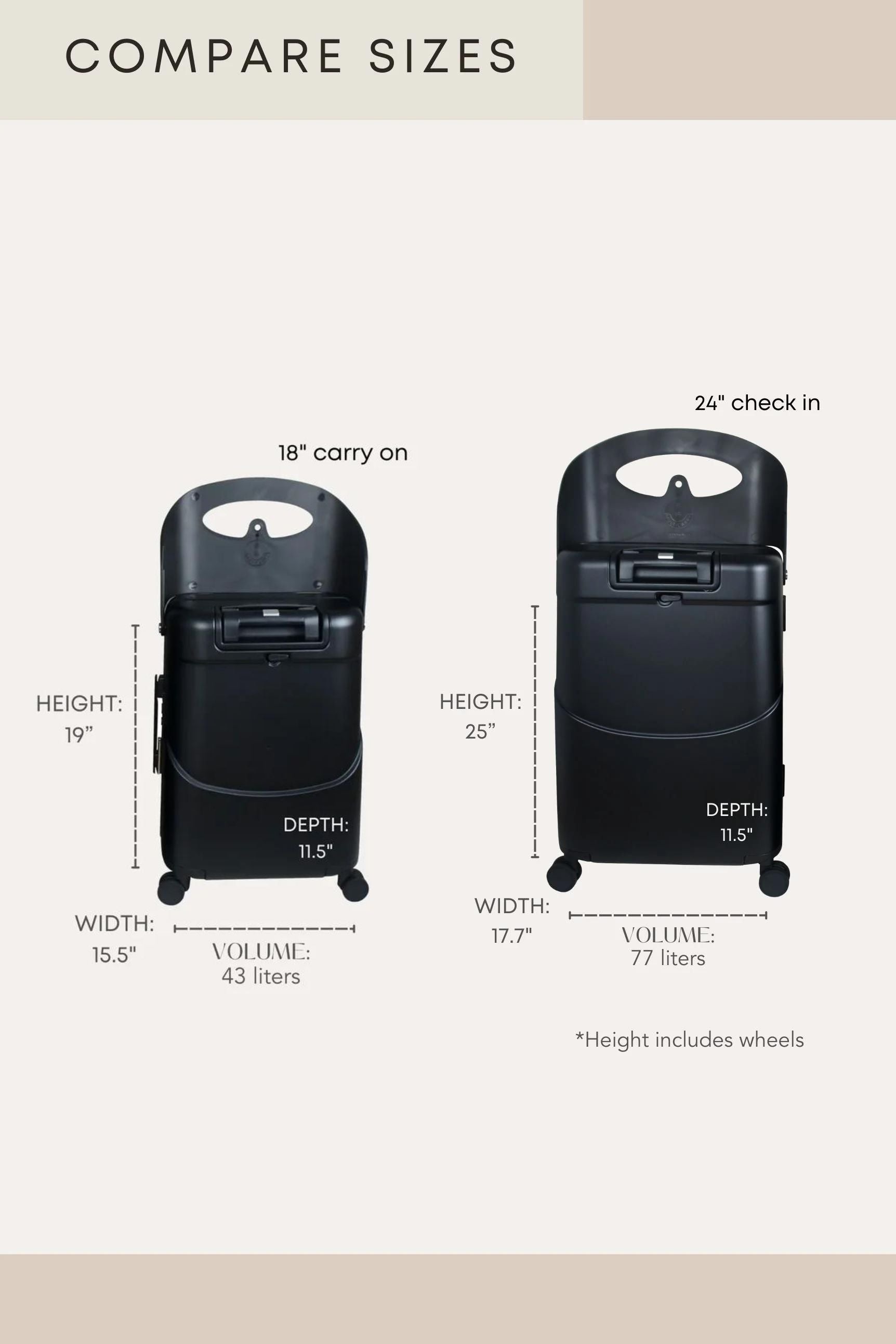 MiaMily MultiCarry Carry On Luggage 18"