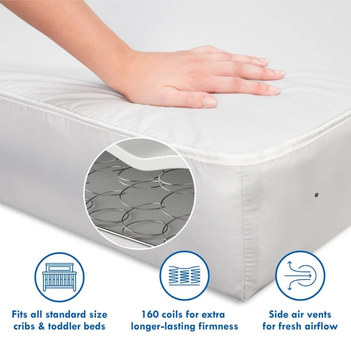davinci deluxe coil crib mattress details 2