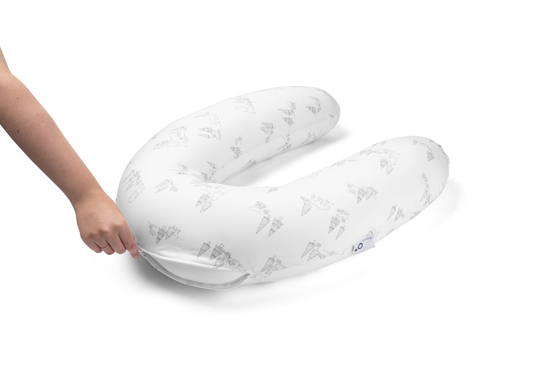 doomoo buddy 3-in-1 pregnancy pillow color_bear-family