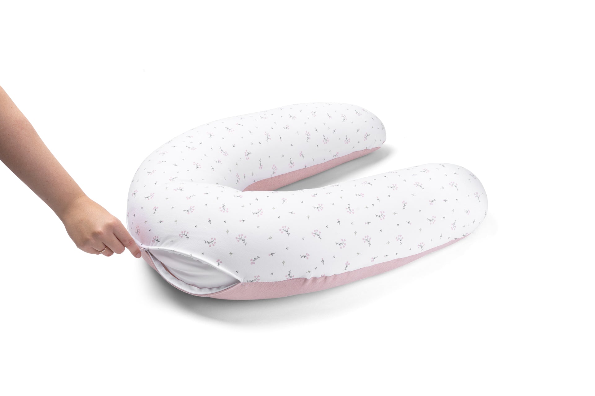 doomoo buddy 3-in-1 pregnancy pillow color_flower-pink