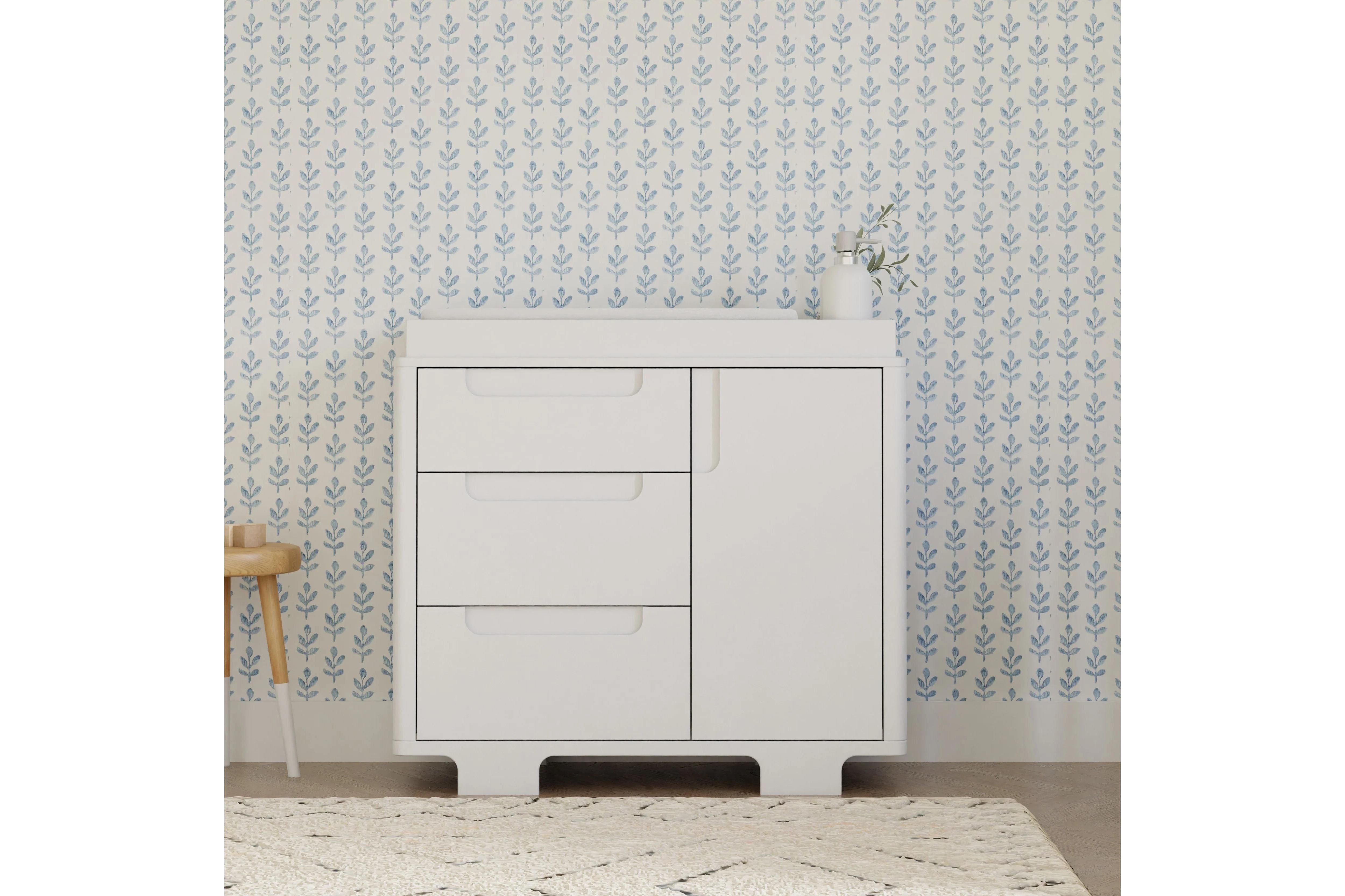 Babyletto Yuzu 3-Drawer Dresser White#color_white