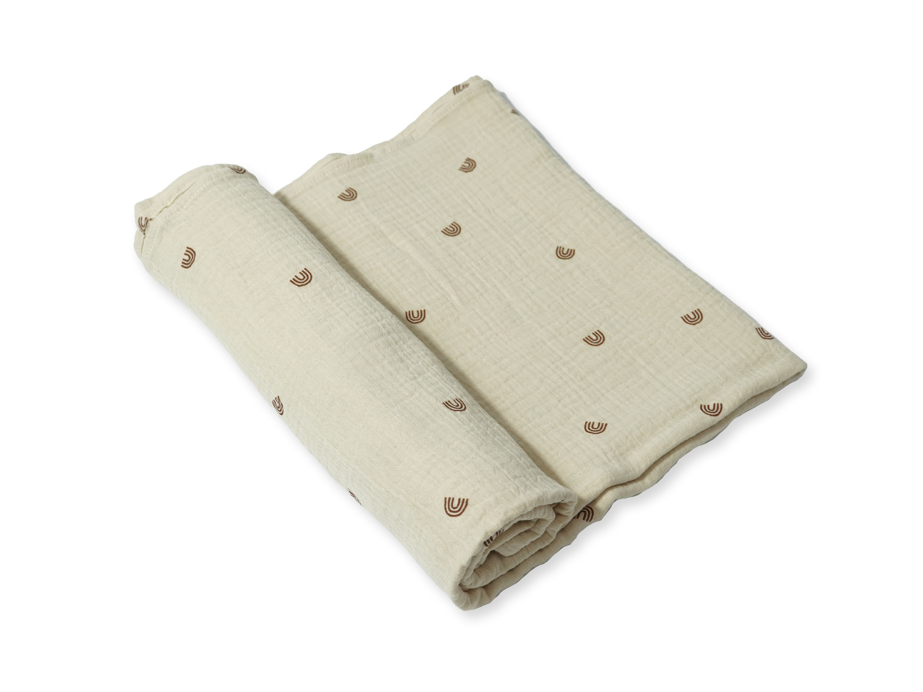 baby cotton swaddle rainbow