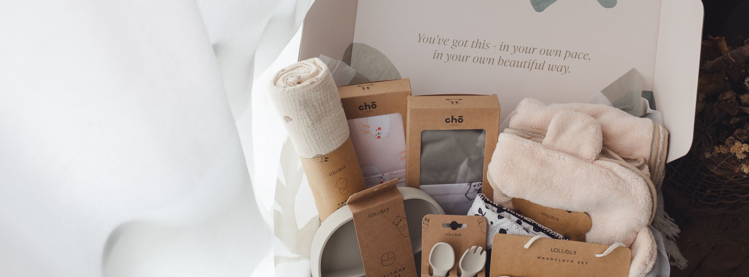baby gift set with newborn essentials