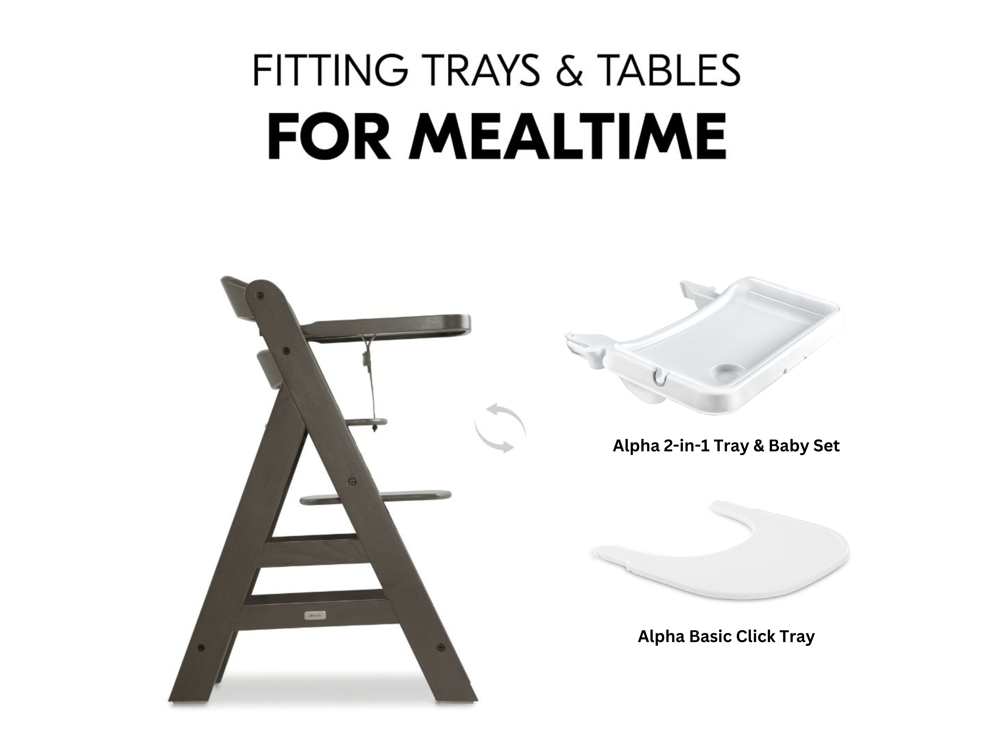 Hauck Alpha+ Deluxe: High Chair + Tray
