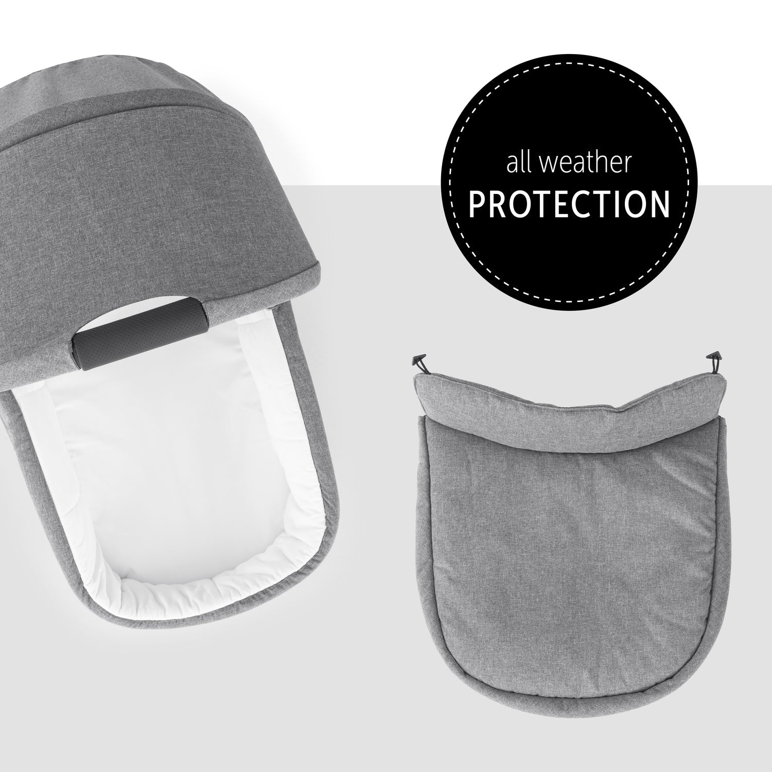 hauck eagle colibri stroller pram grey all weather protection
