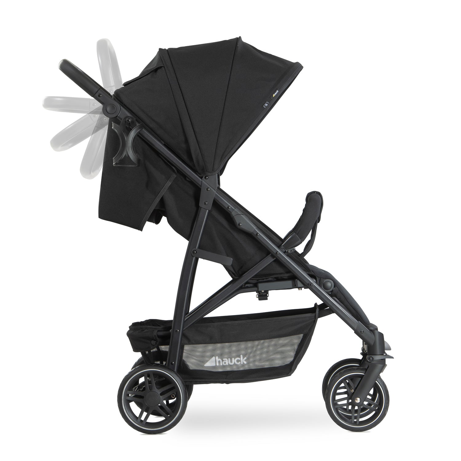 hauck rapid 4r stroller black adjustable handle