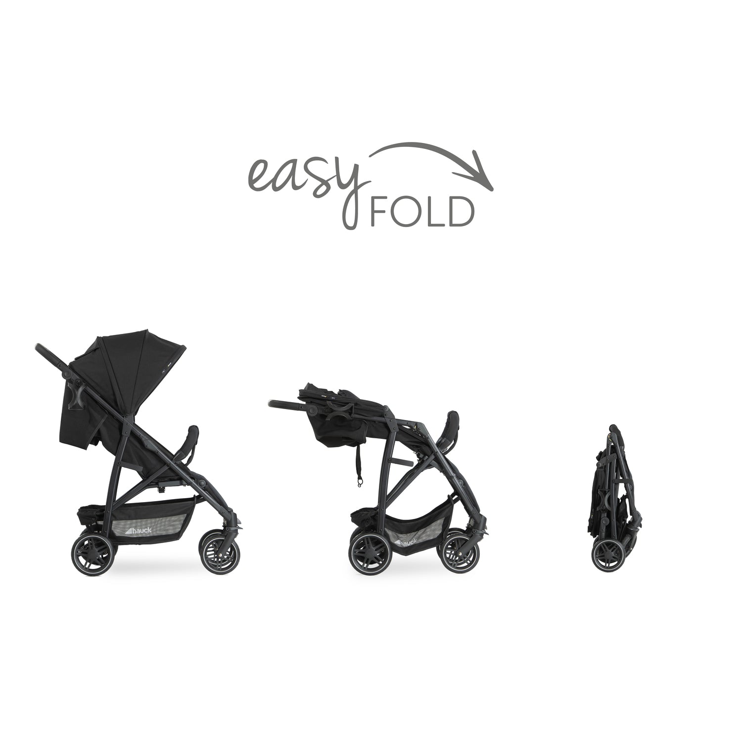 hauck rapid 4r stroller black easy fold