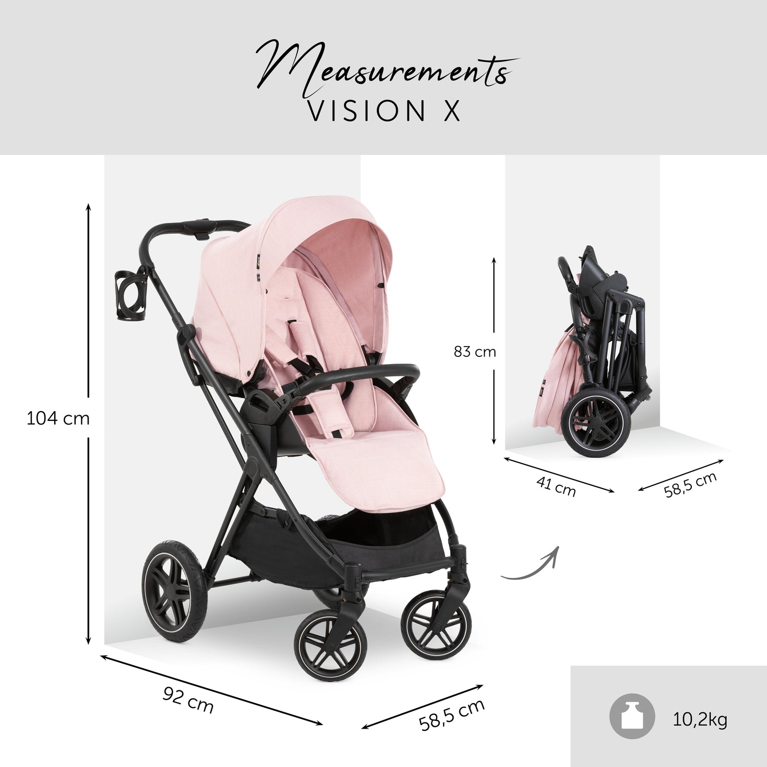 Hauck Vision X Stroller: All-Terrain, Travel System, Reversible