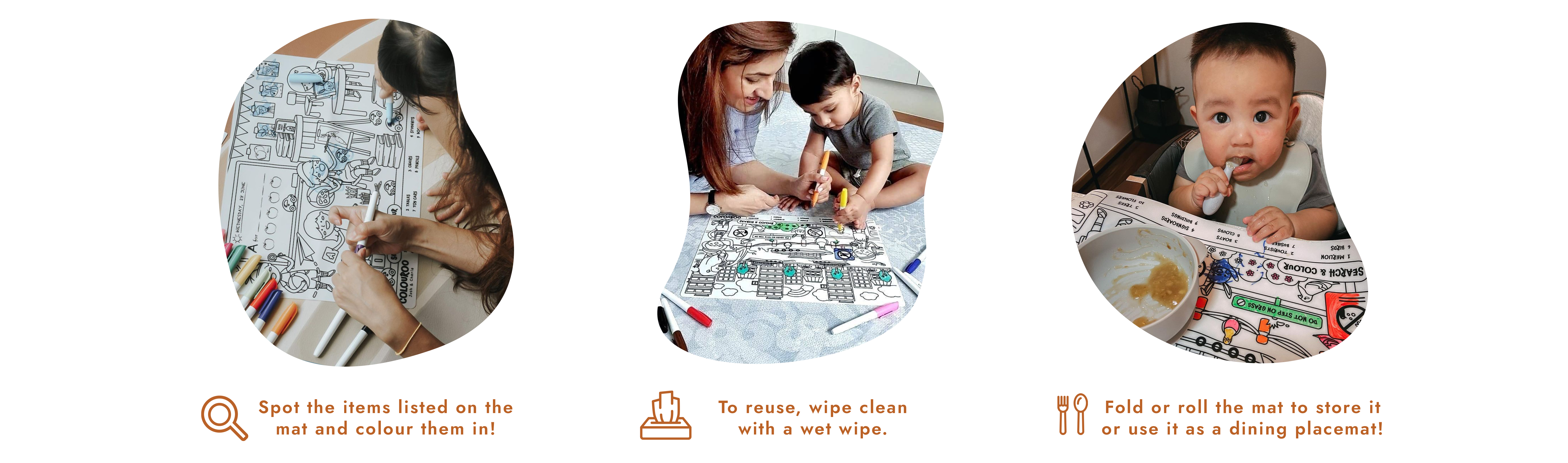 silicone colouring mat for kids