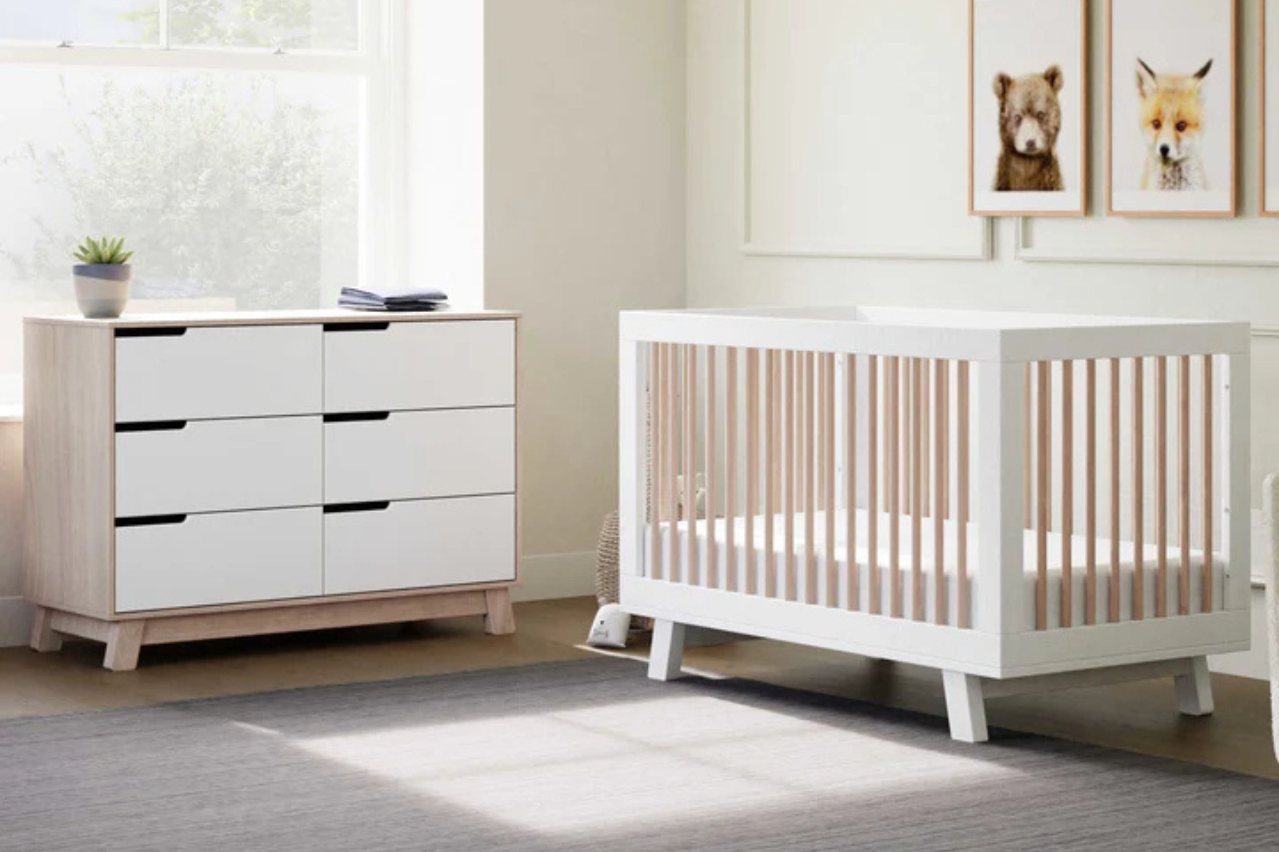 Babyletto Hudson 3-in-1 Convertible Crib with Toddler Bed Conversion Kit