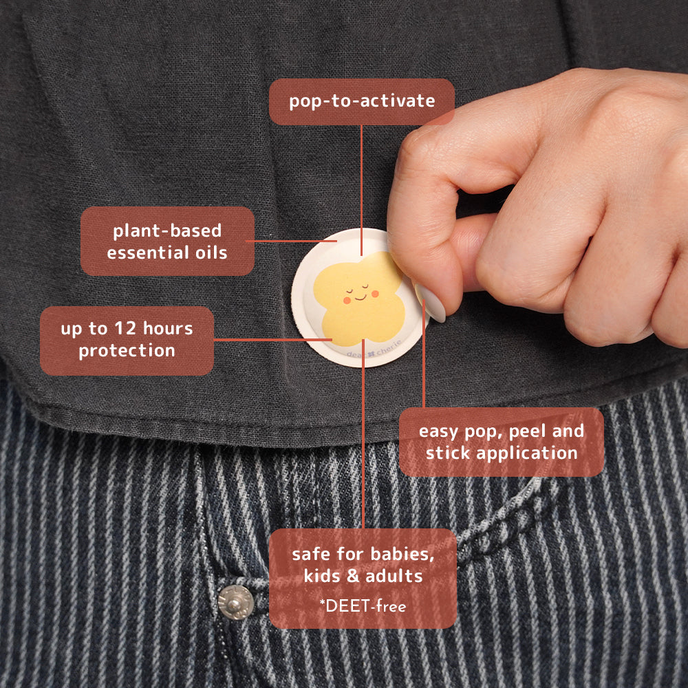 Dear Cherie Pop-Fresh Mosquito Repellent Patches 10s