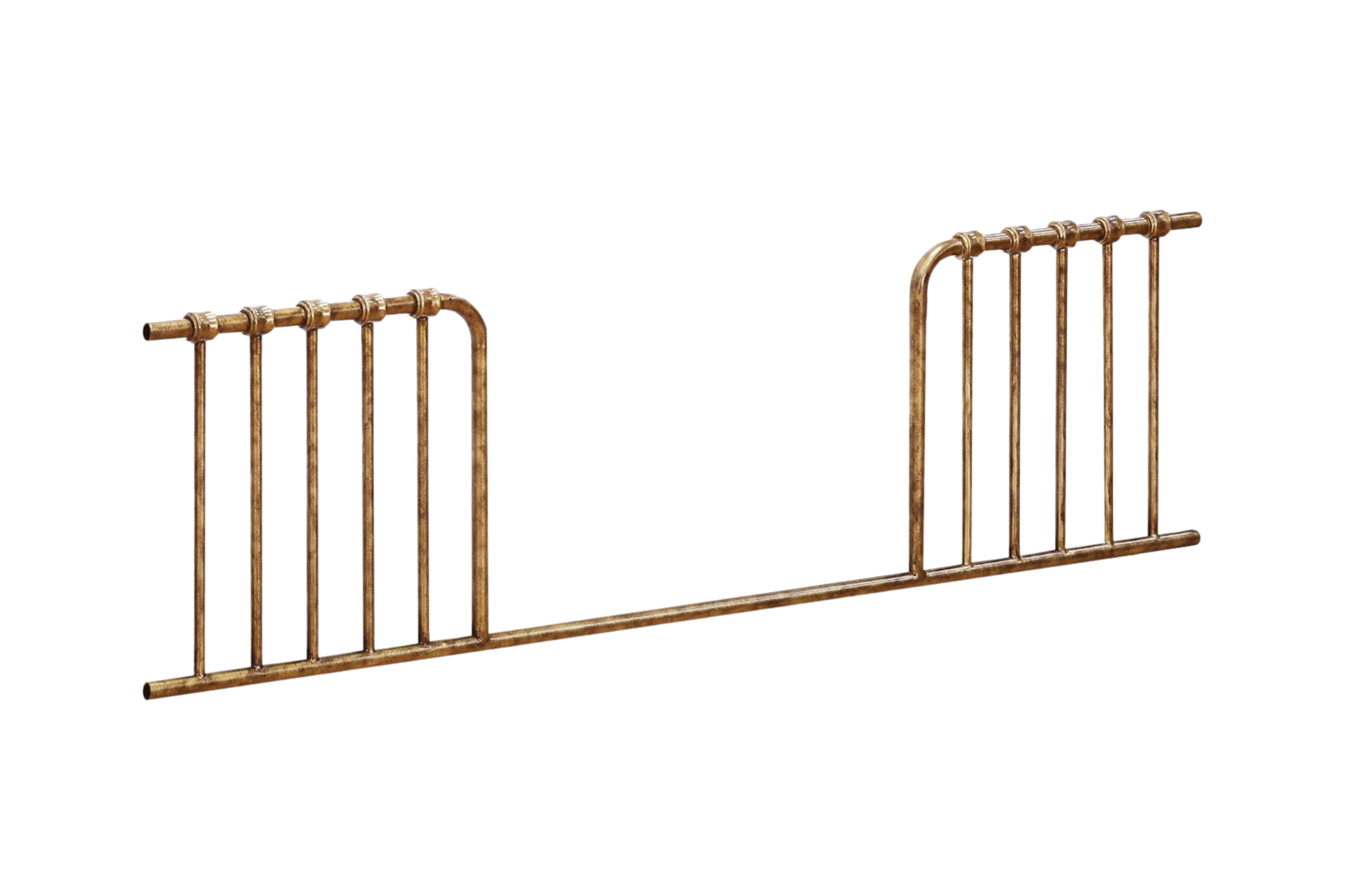 Abigail 3-in-1 Convertible Crib Toddler Bed Conversion Kit Rail #color_vintage-gold