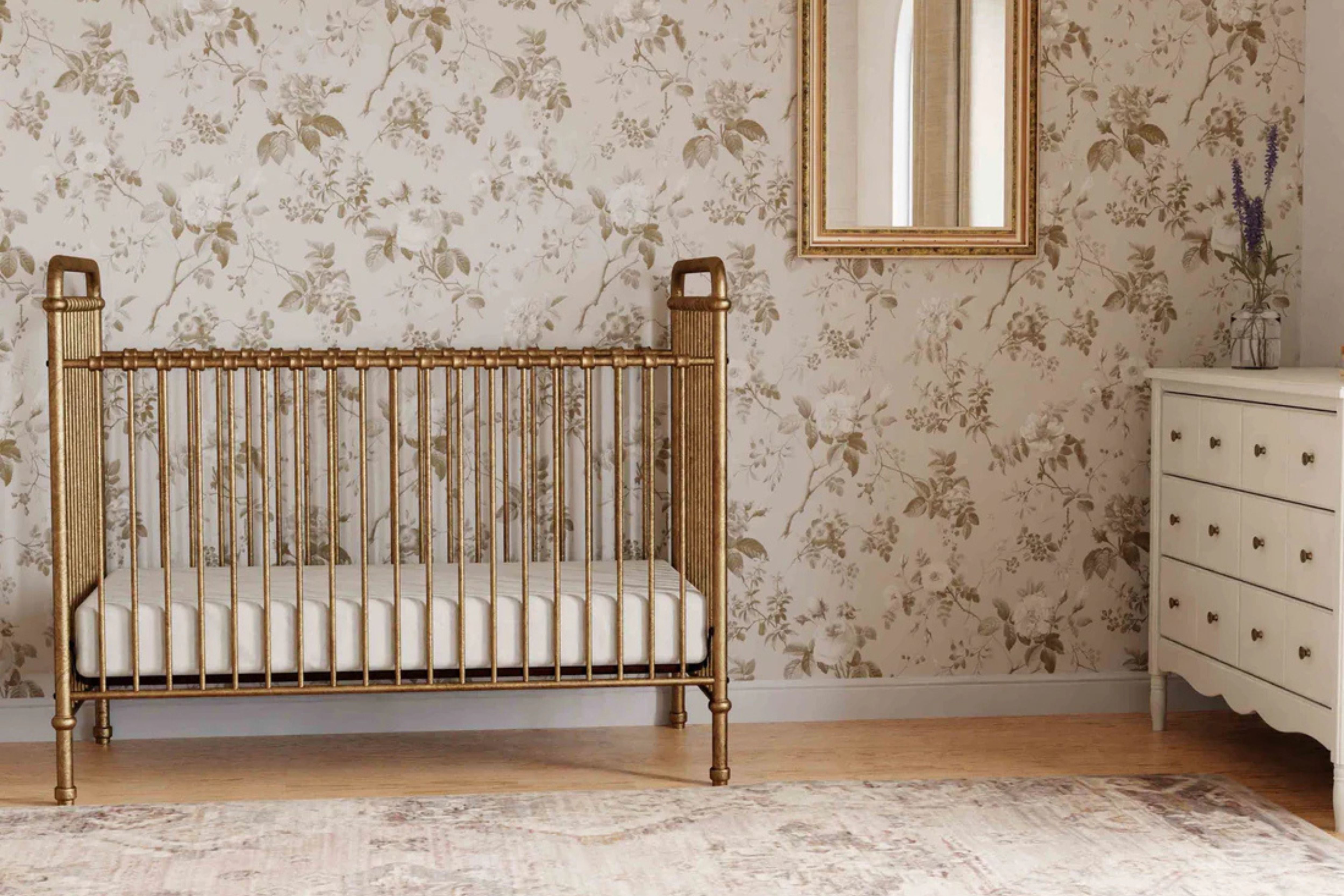 Namesake Abigail Convertible Crib in Vintage Gold #color_vintage-gold