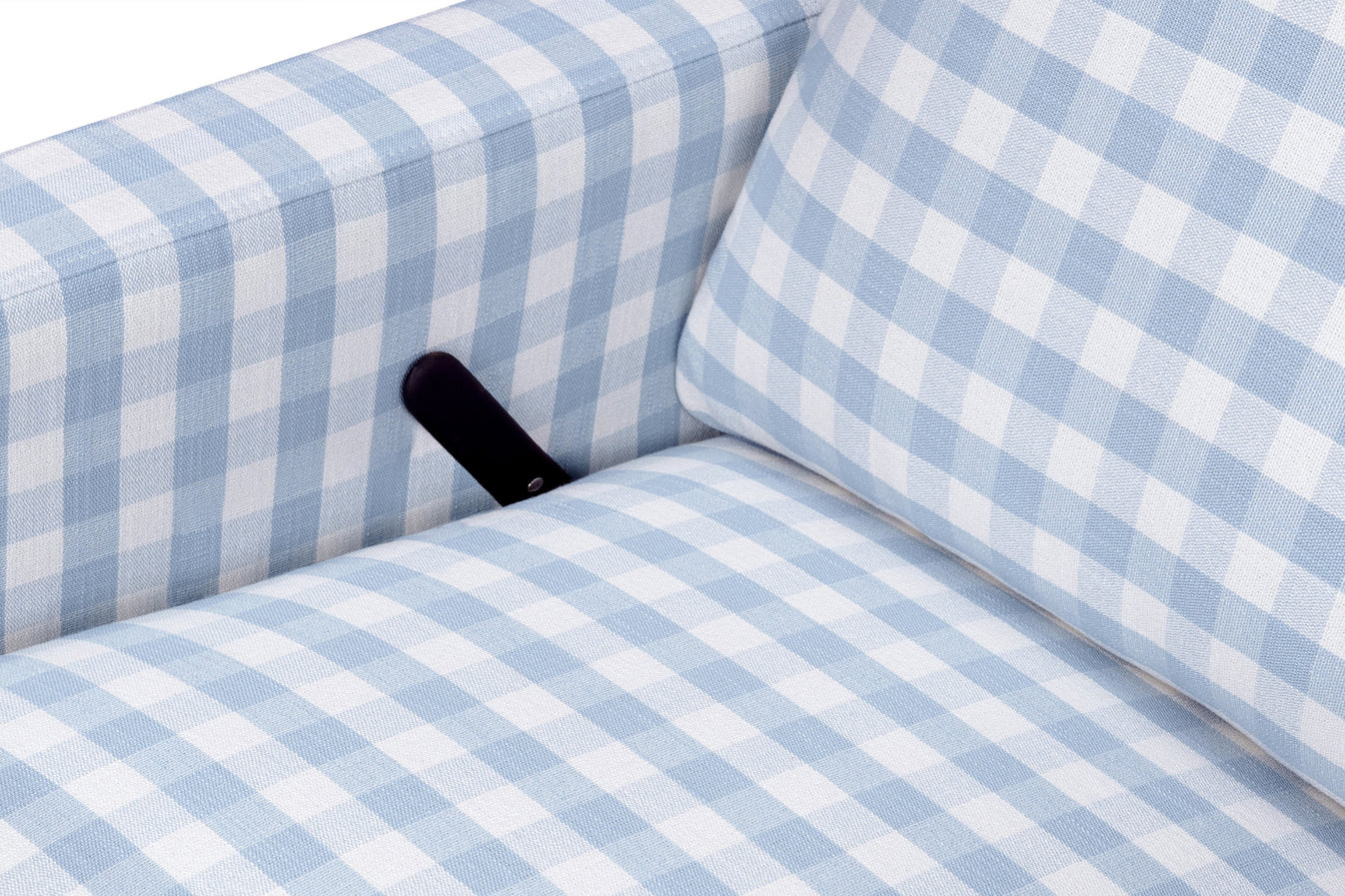 Namesake Crewe Recliner Nursing Chair in Blue Gingham #color_blue-gingham