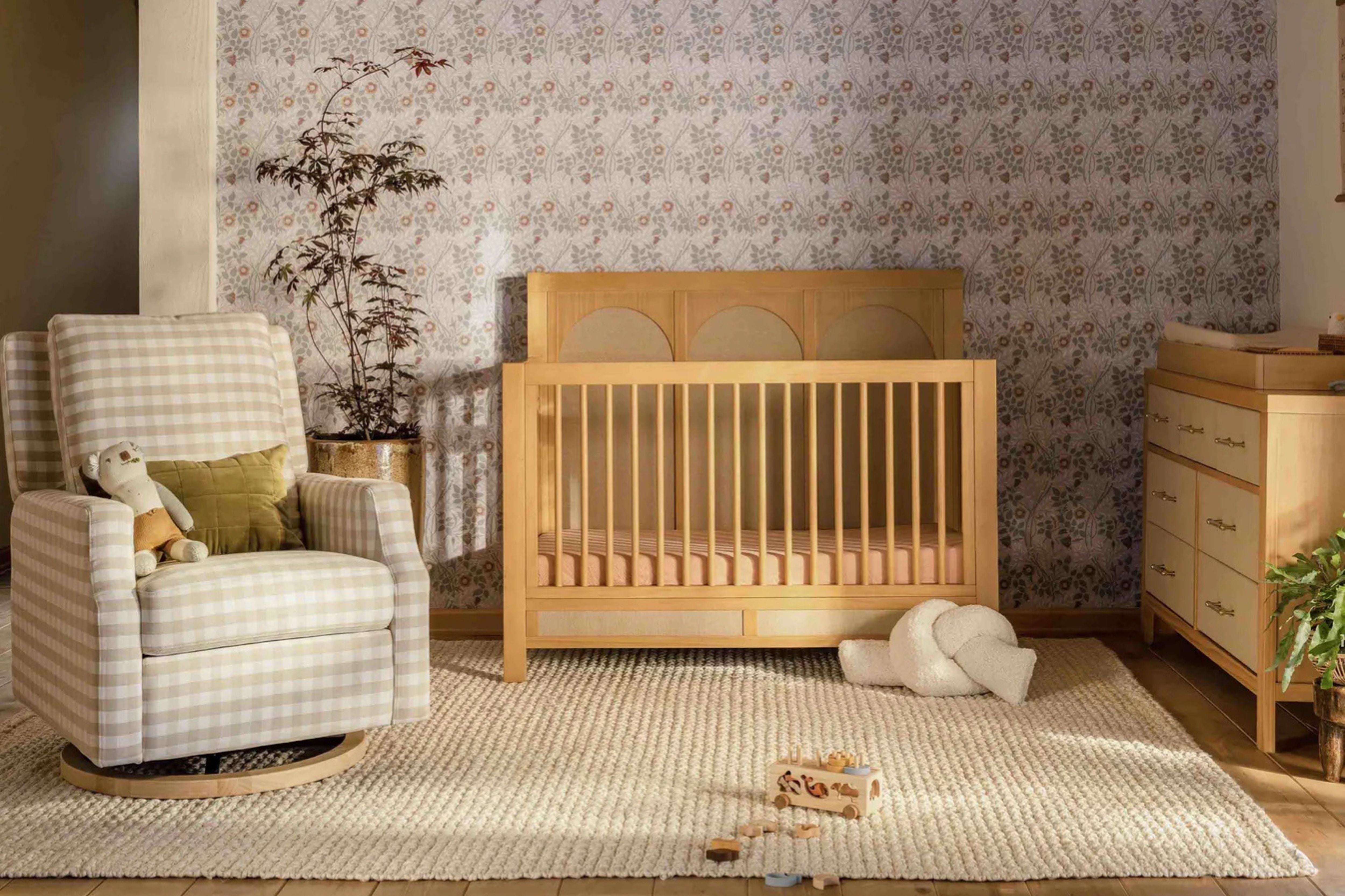 Namesake Eloise Convertible Crib in Honey #color_honey