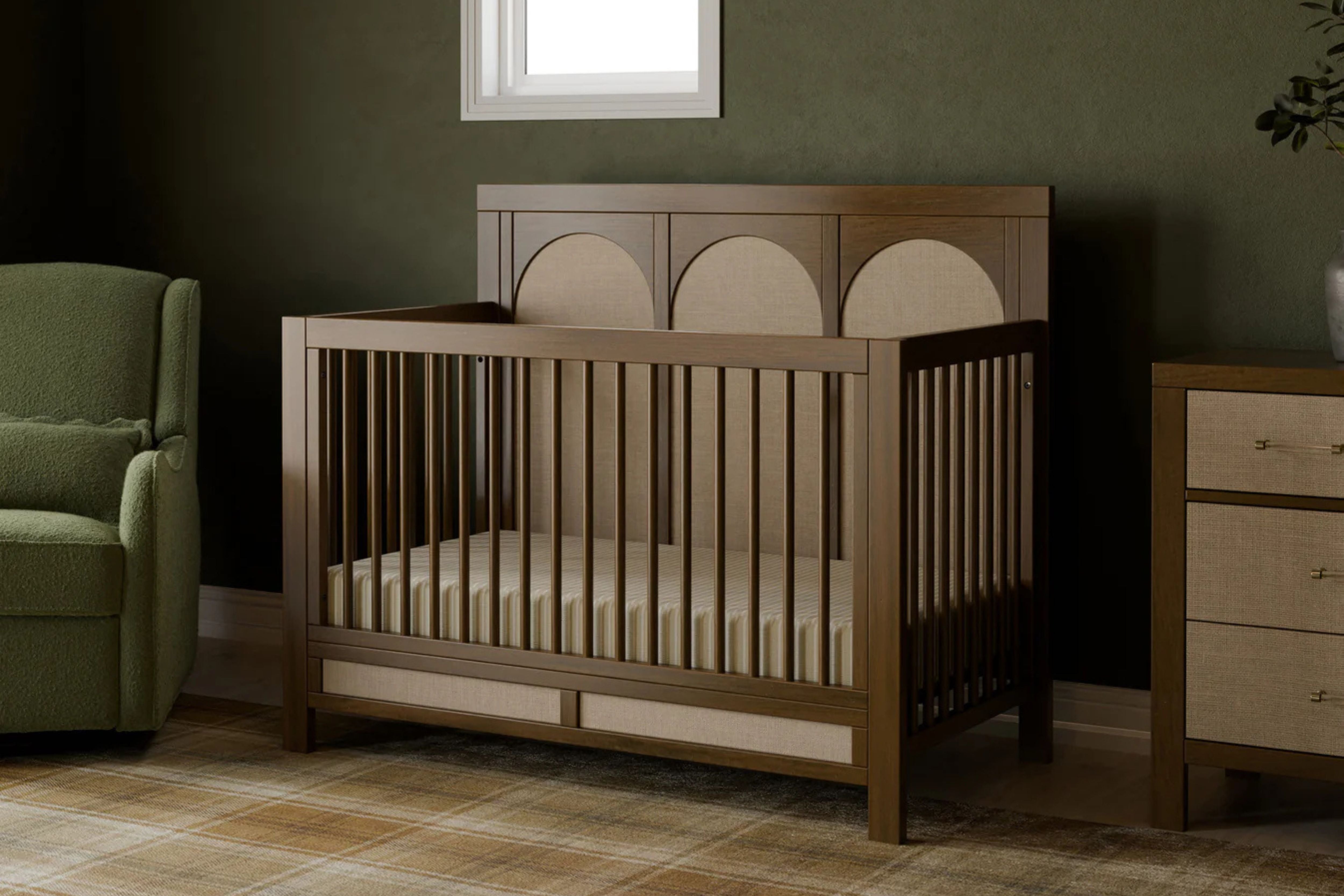 Namesake Eloise Convertible Crib in Walnut #color_walnut