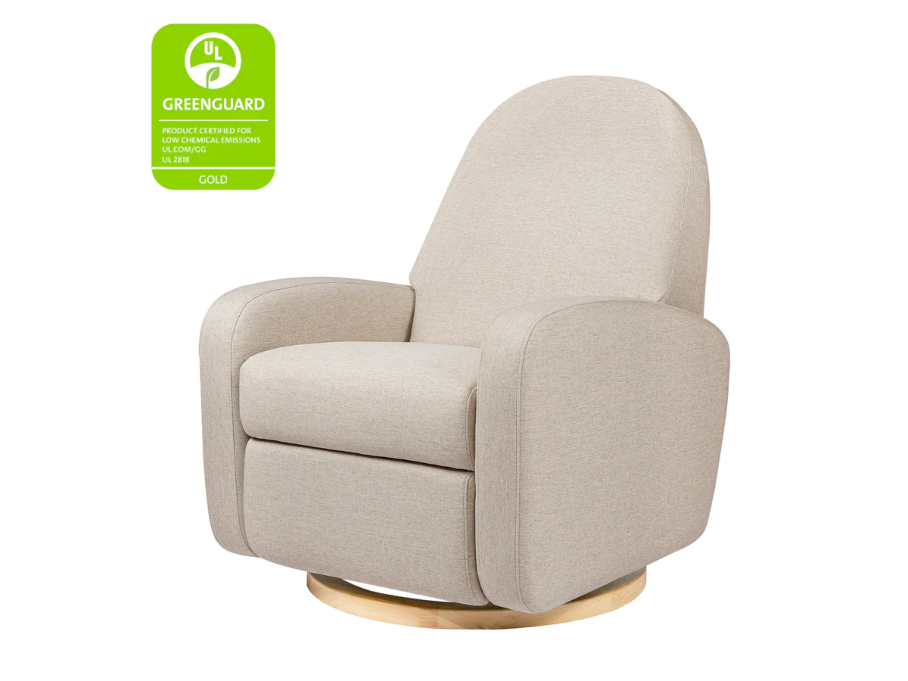 babyletto nami recliner nursing chair#color_performance-beach-eco-weave