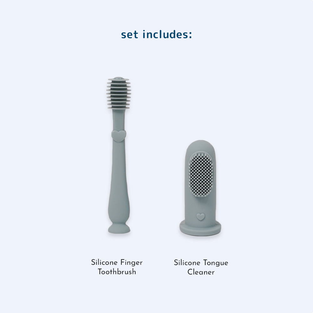 Dear Cherie Baby Oral Cleaning Kit (2 Piece Set, 3 Colours)