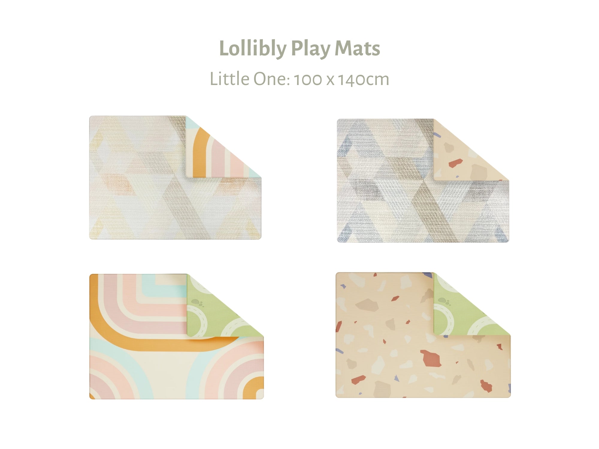 Tummy Time Fun Baby Gift Set (with Lollibly Little Playmat)