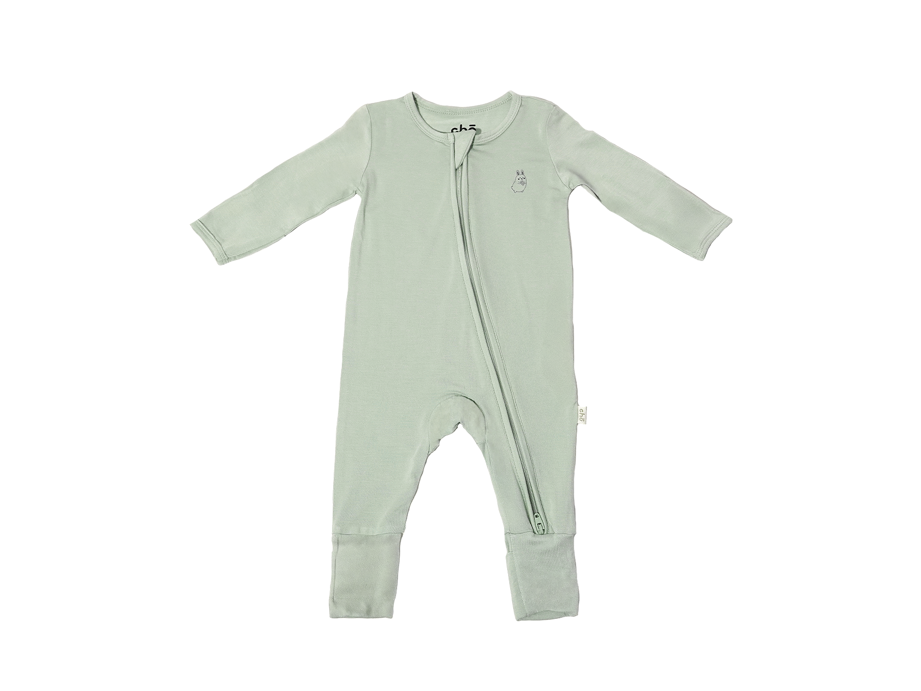 Light green sage baby sleep suit