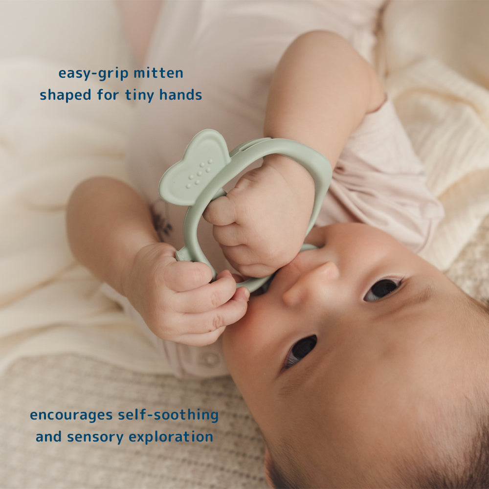 Dear Cherie Easy Grip Baby Silicone Teething Mitten (3 Colours)