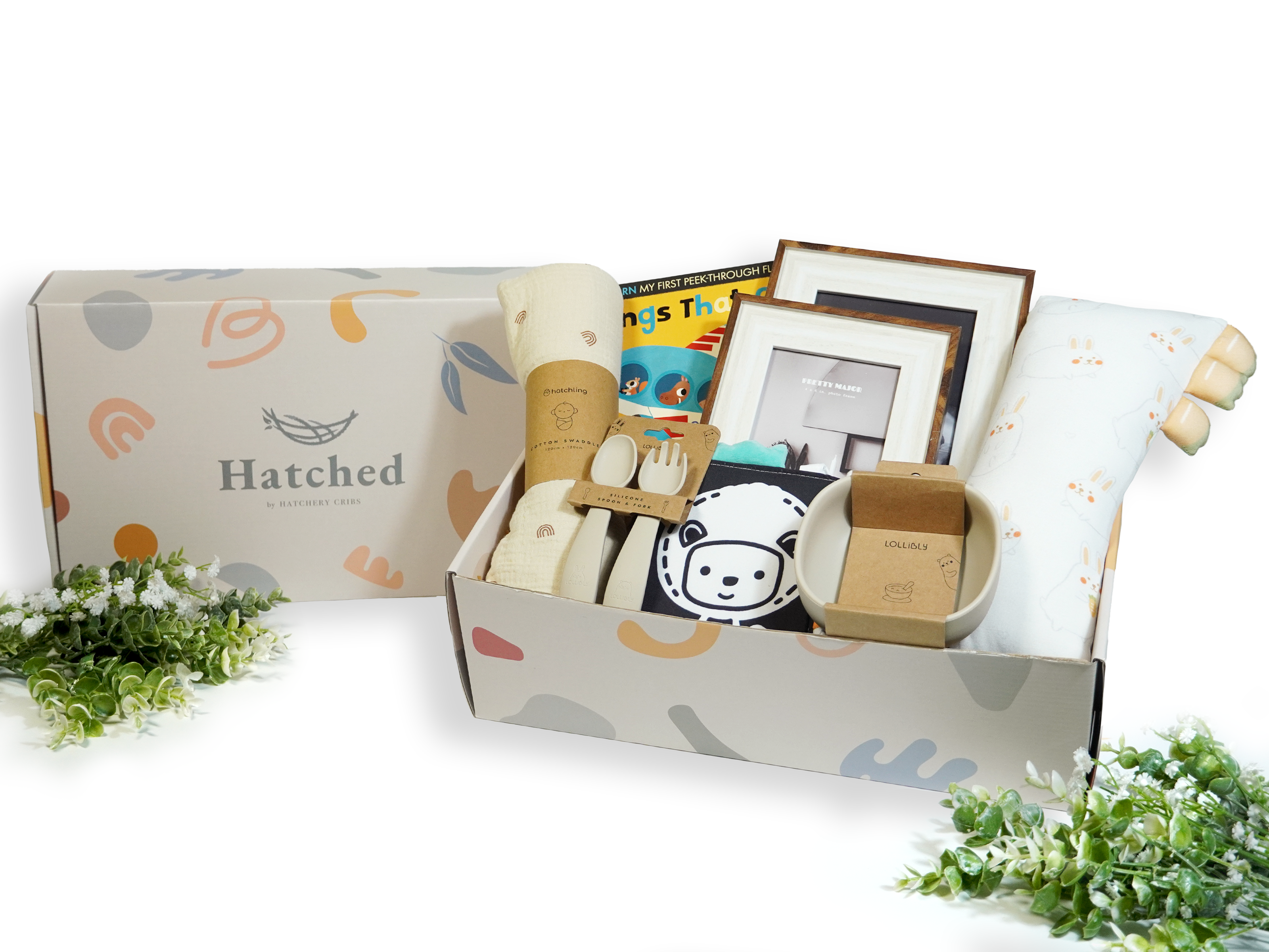 gift set with baby essentials