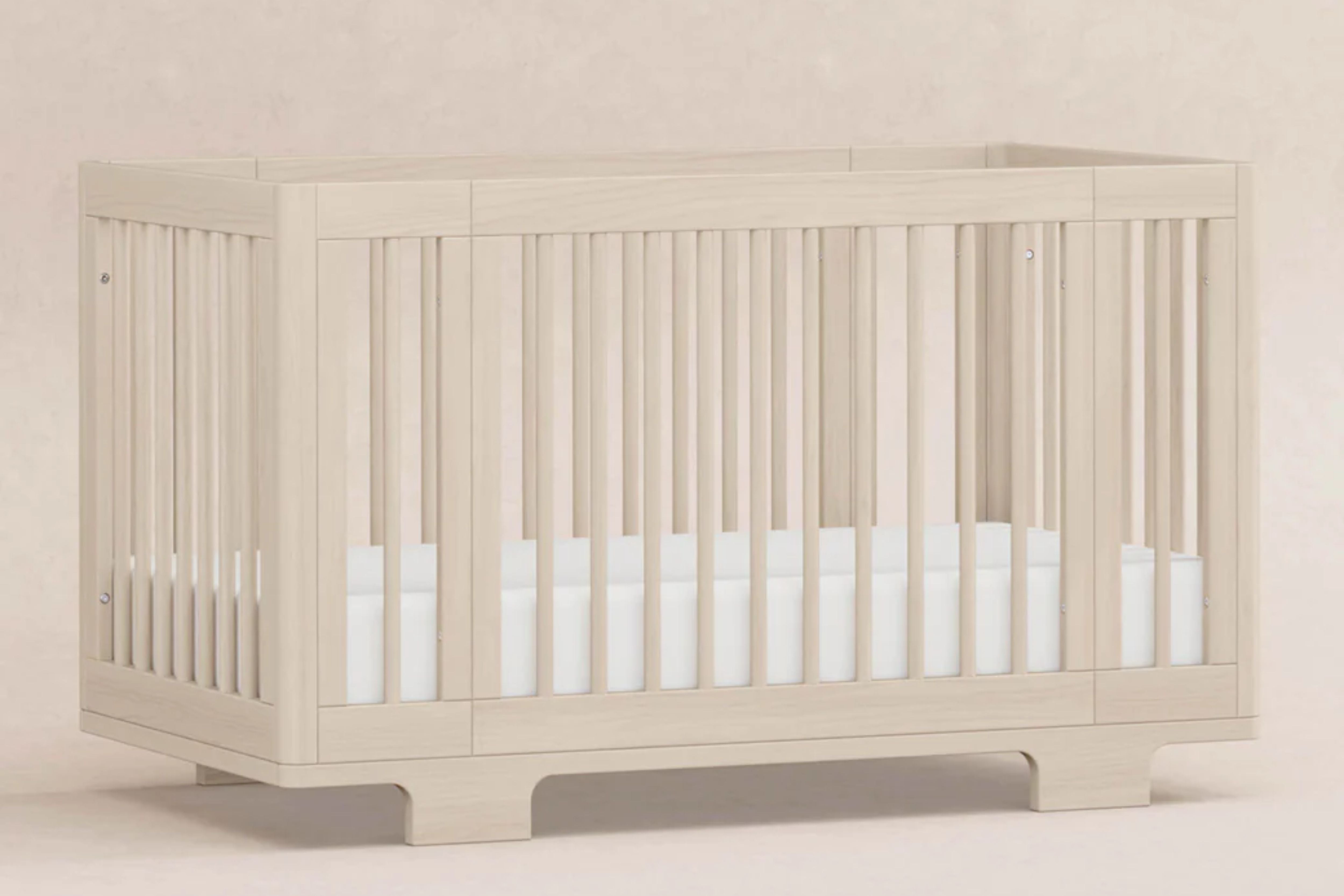 Babyletto Yuzu 8-in-1 Convertible Crib White And Natural#color_washed