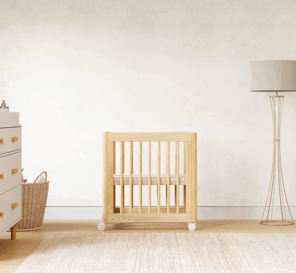 showcasing 8 different configurations of the yuzu baby all stages cot